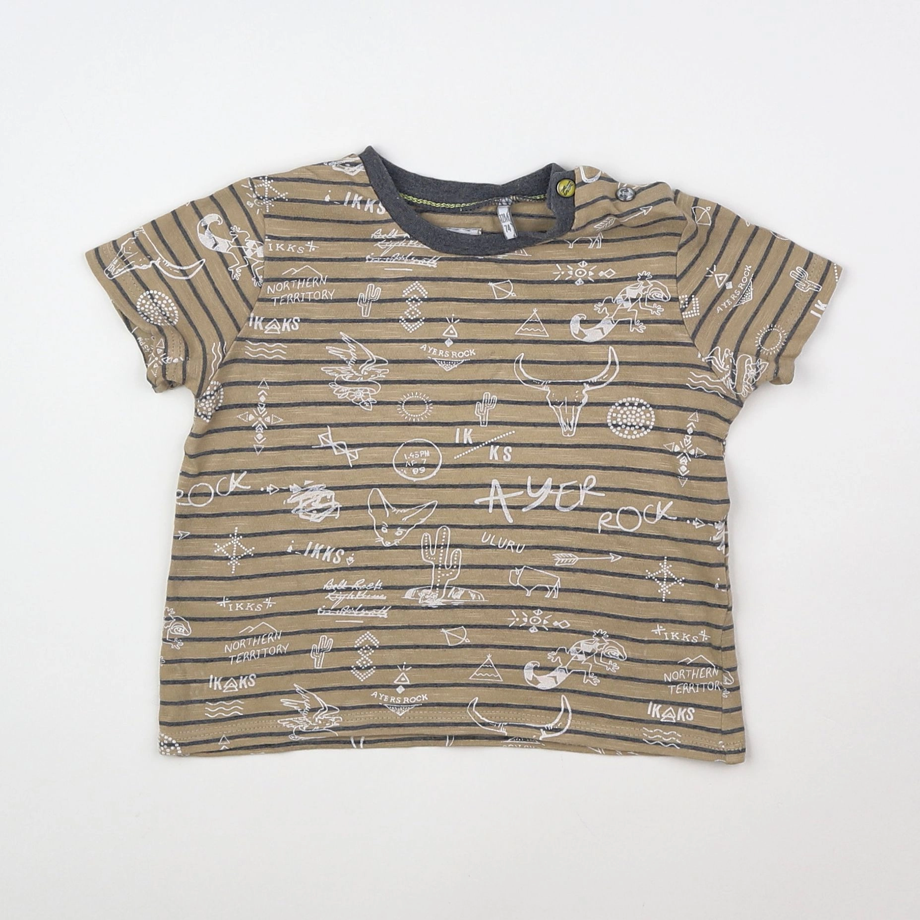IKKS - tee-shirt beige - 12 mois