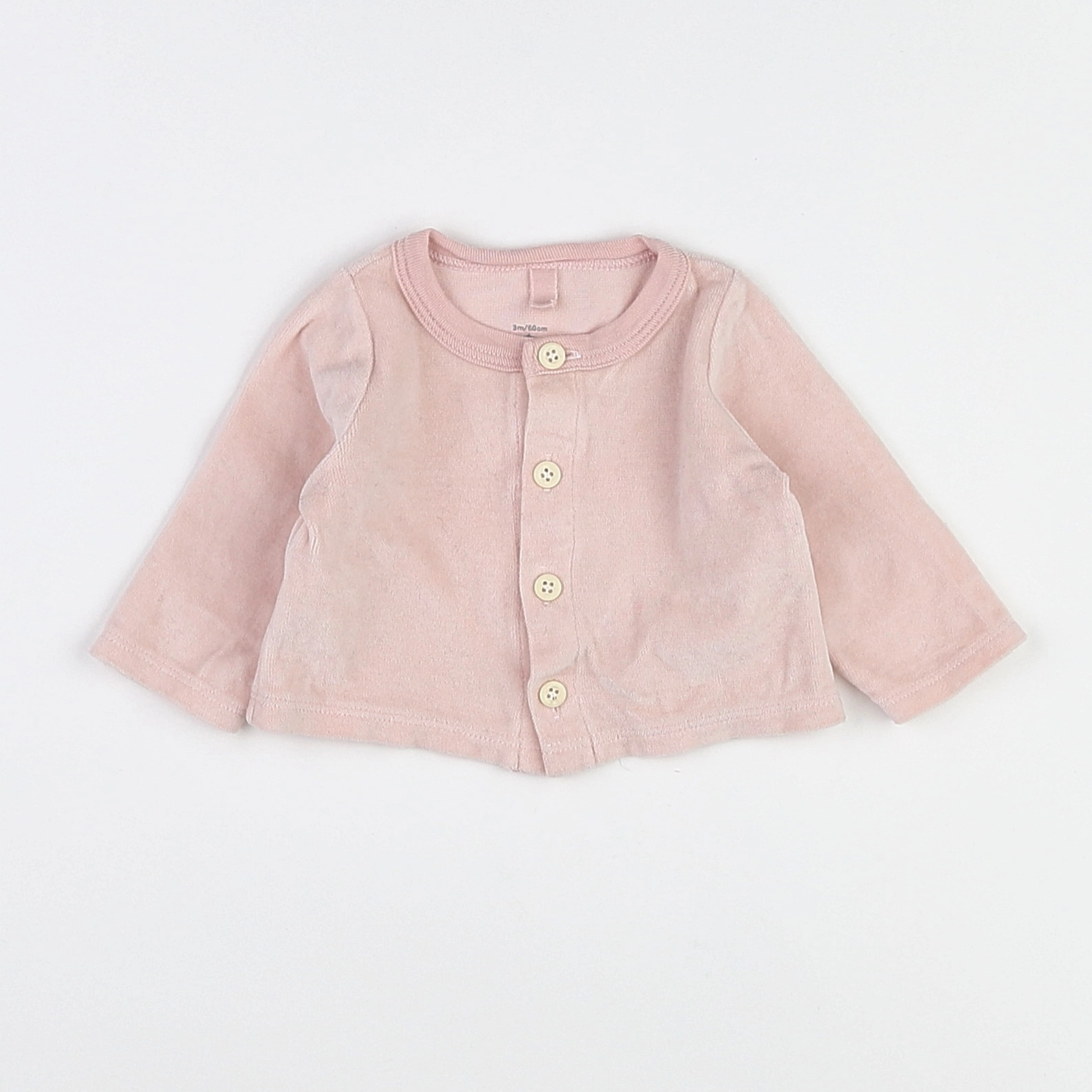 Petit Bateau - sweat rose - 3 mois