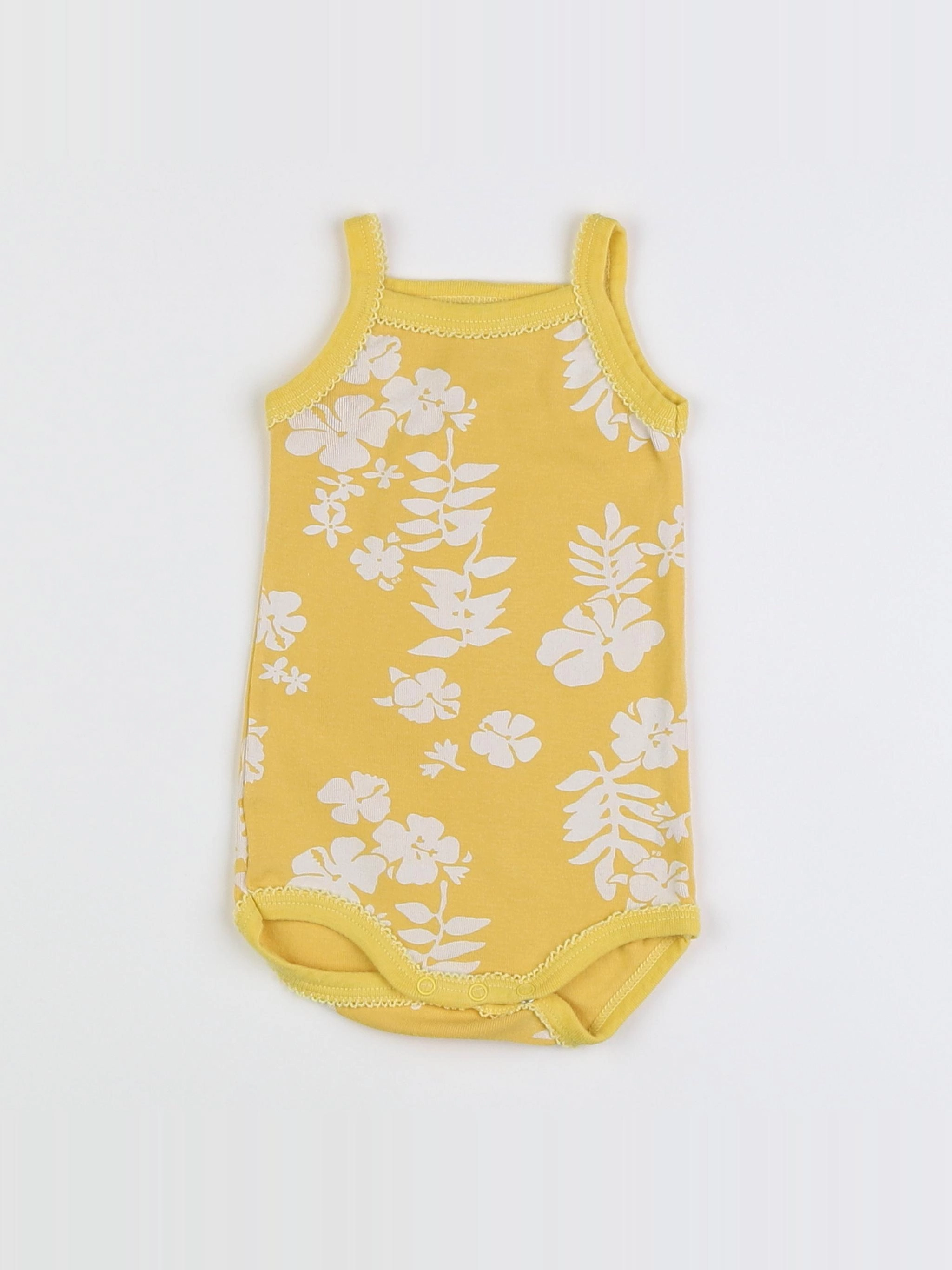 Petit Bateau - body jaune - 3 mois