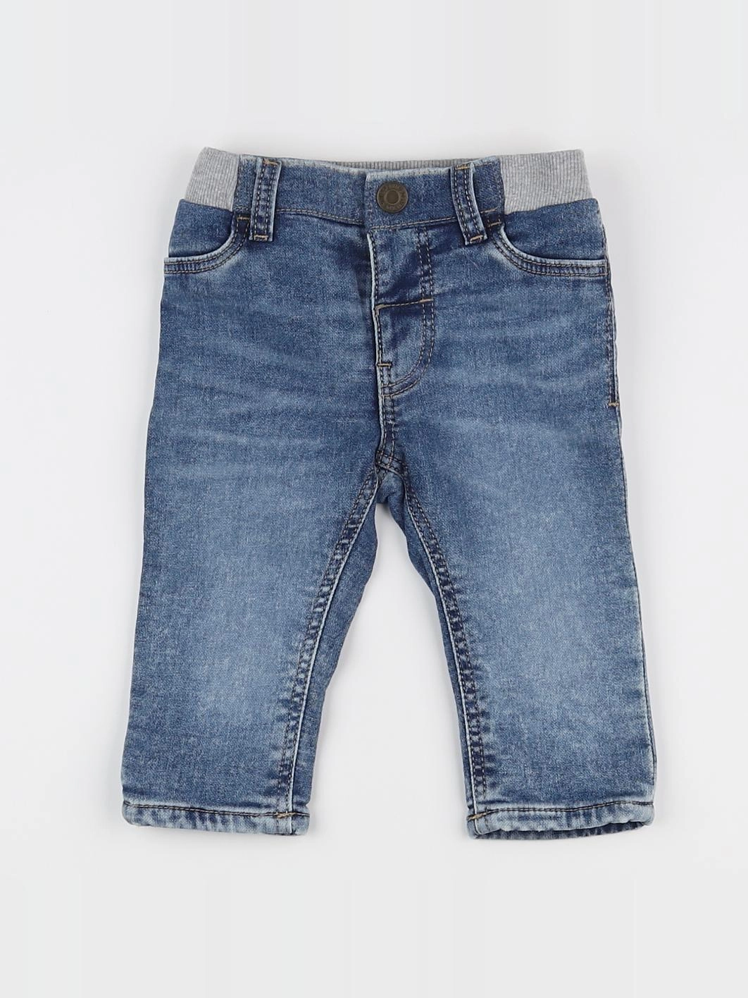H&M - jean bleu - 3/6 mois