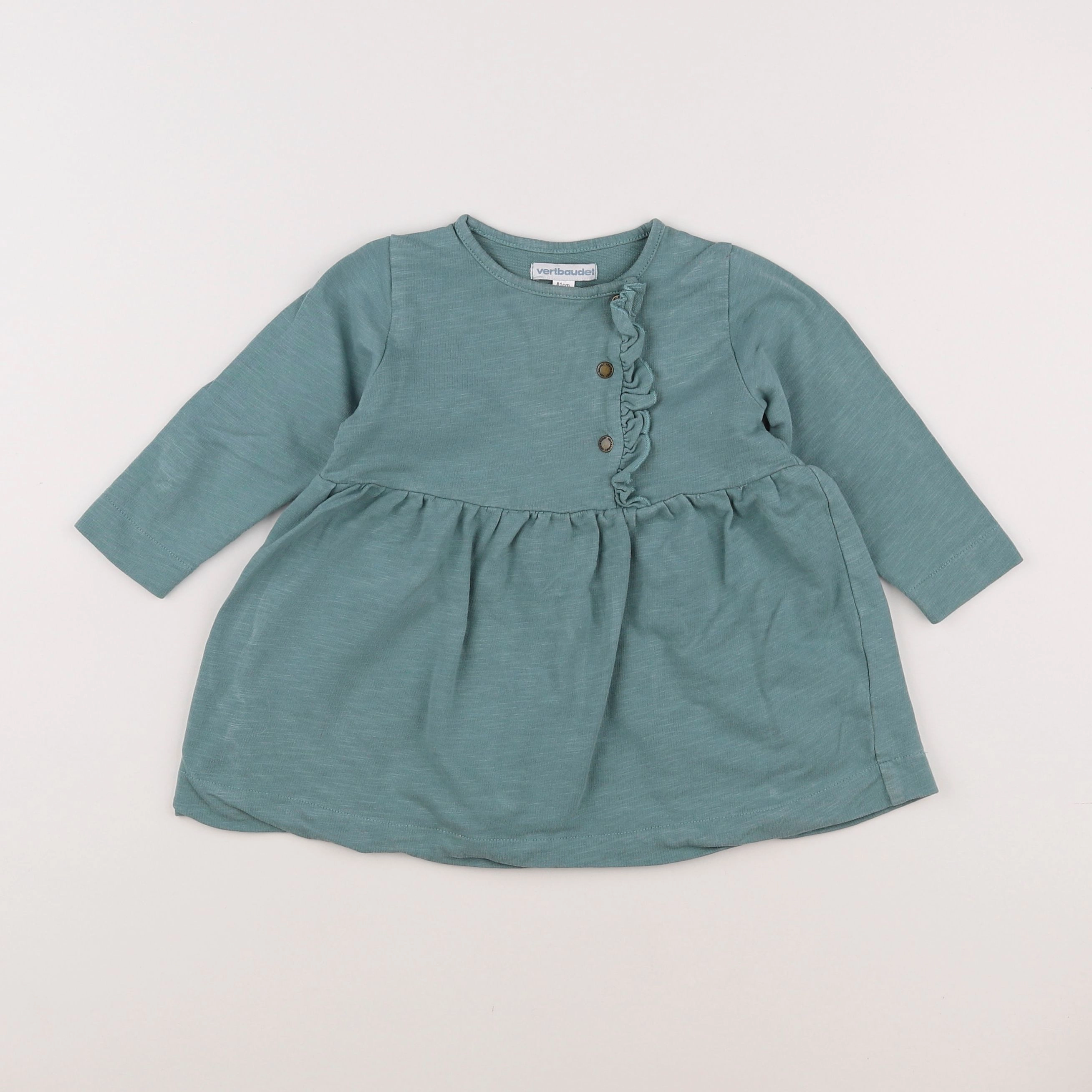 Vertbaudet - robe vert - 18 mois