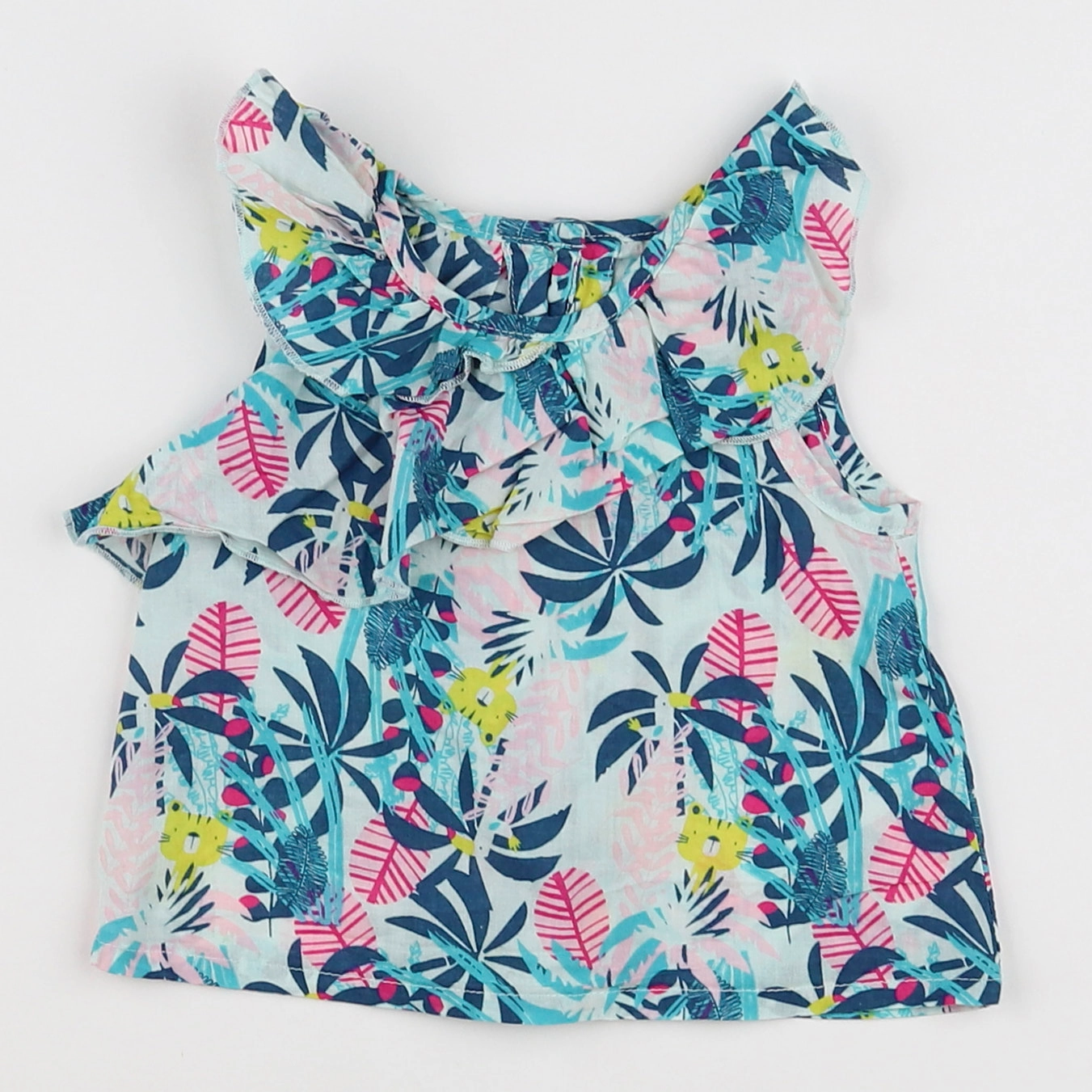 Vertbaudet - blouse bleu - 3 mois