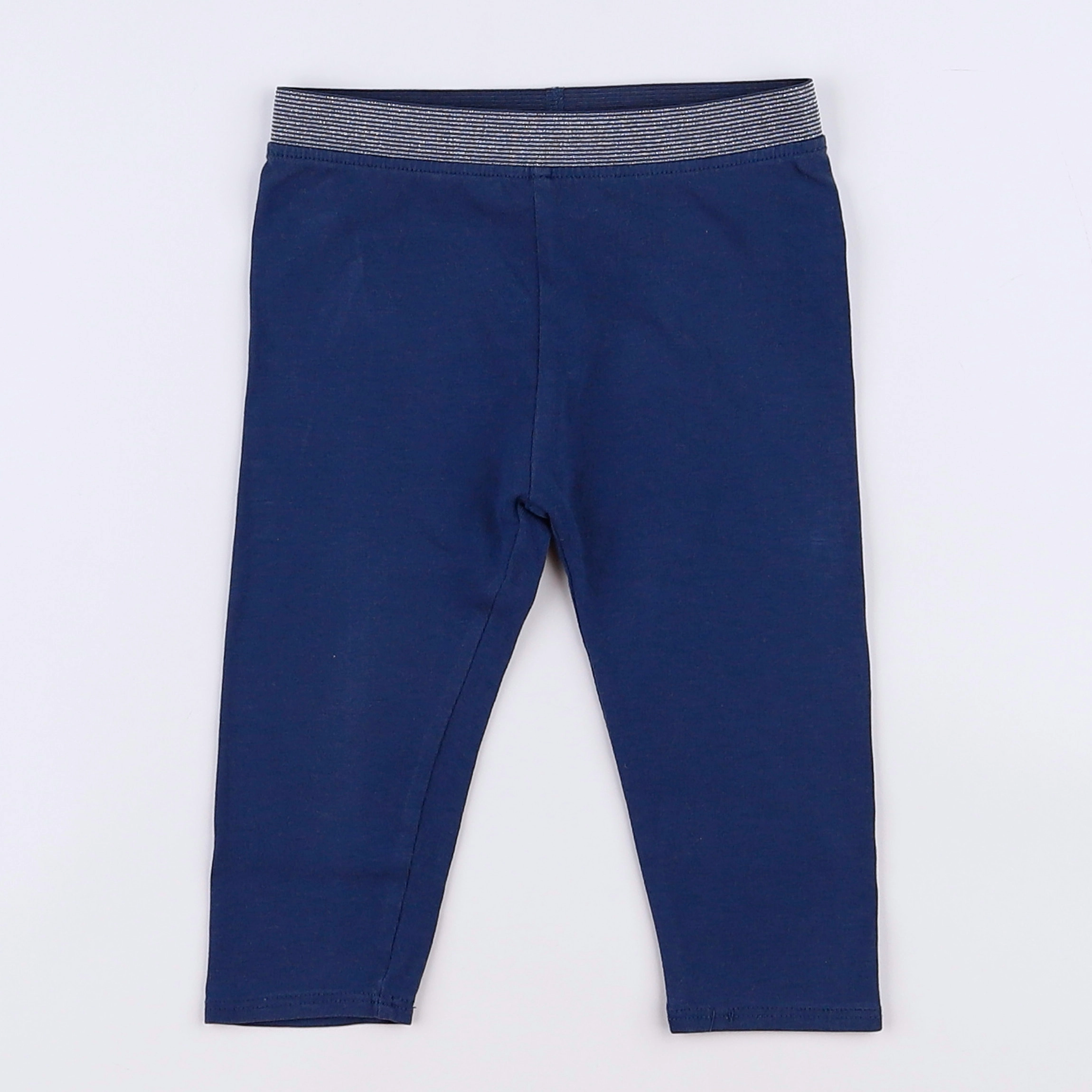 Vertbaudet - legging bleu - 12 mois