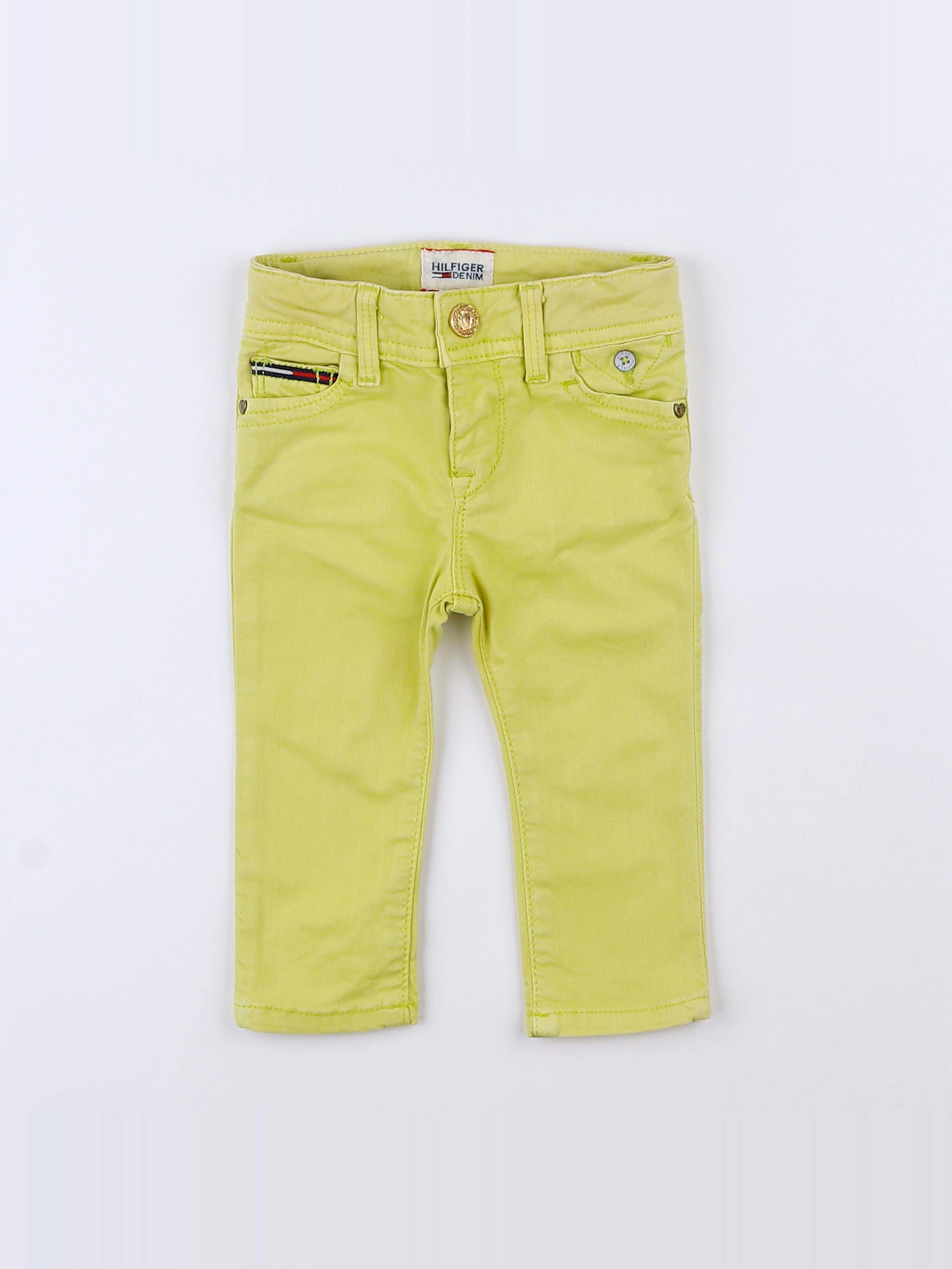 Tommy Hilfiger - jean jaune - 3/6 mois