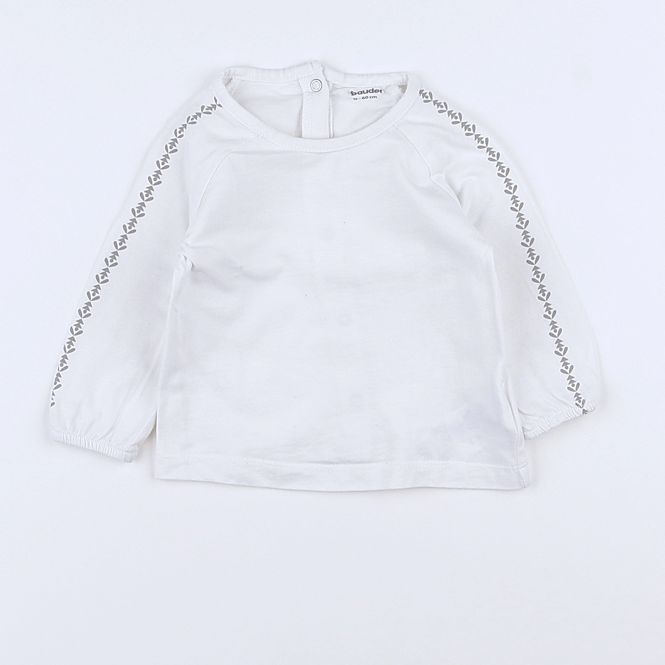 Vertbaudet - tee-shirt blanc - 3 mois