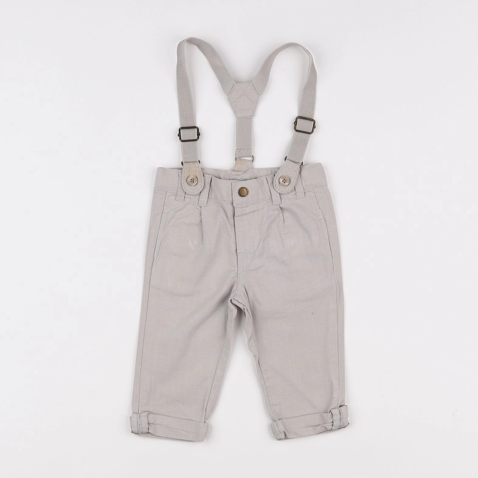 Vertbaudet - pantalon beige - 6 mois