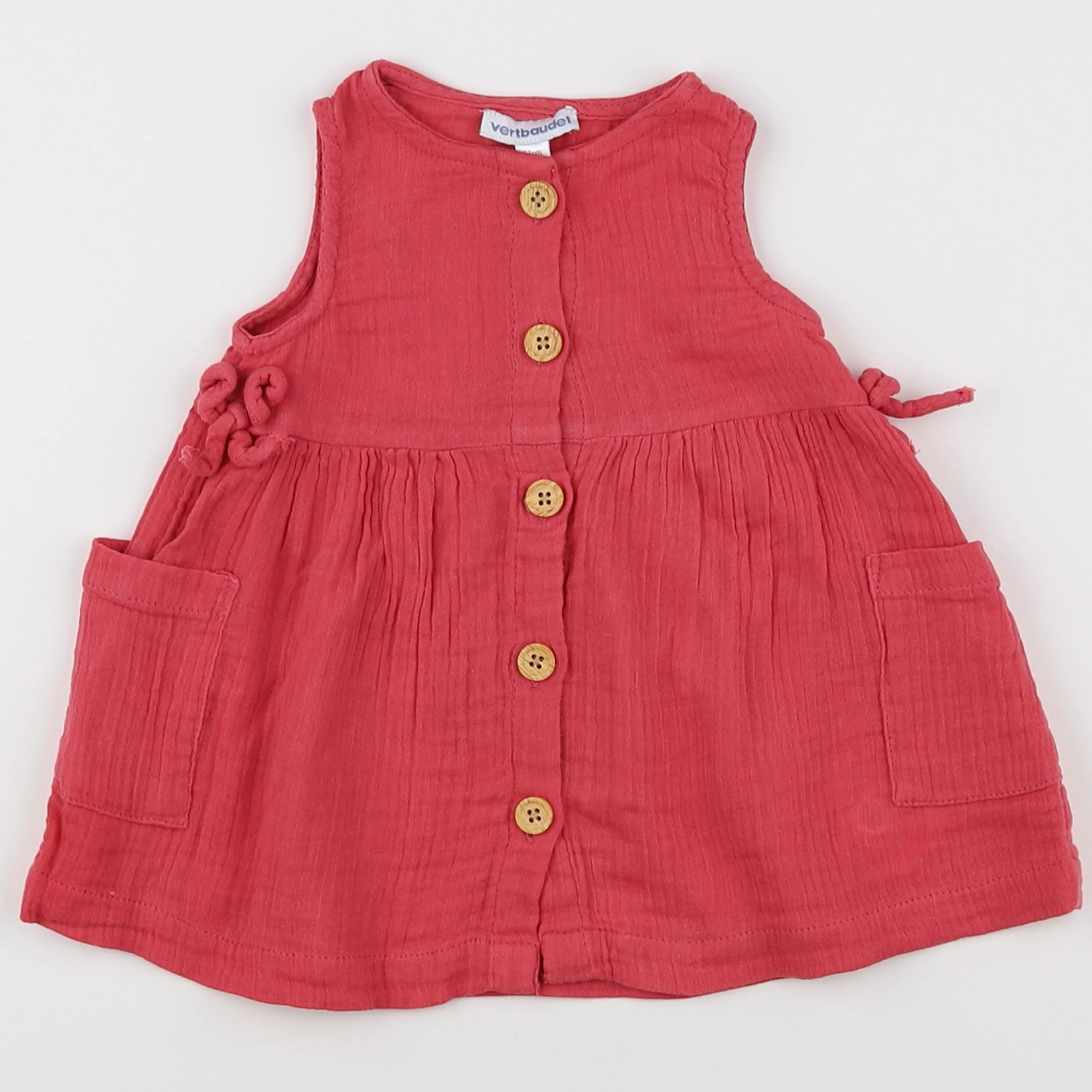 Vertbaudet - robe rose - 6 mois