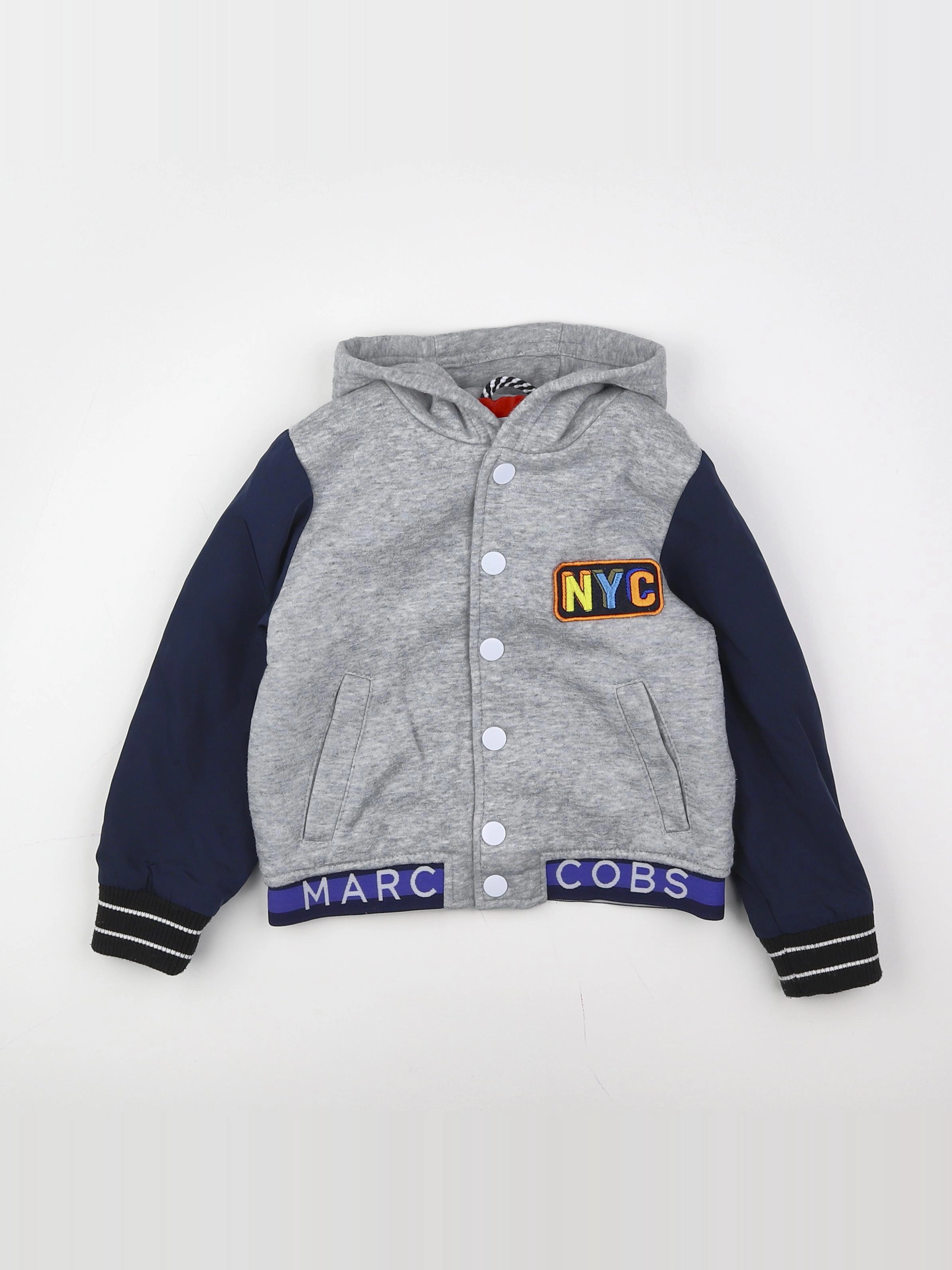 Little marc jacobs - sweat bleu, gris - 3 mois