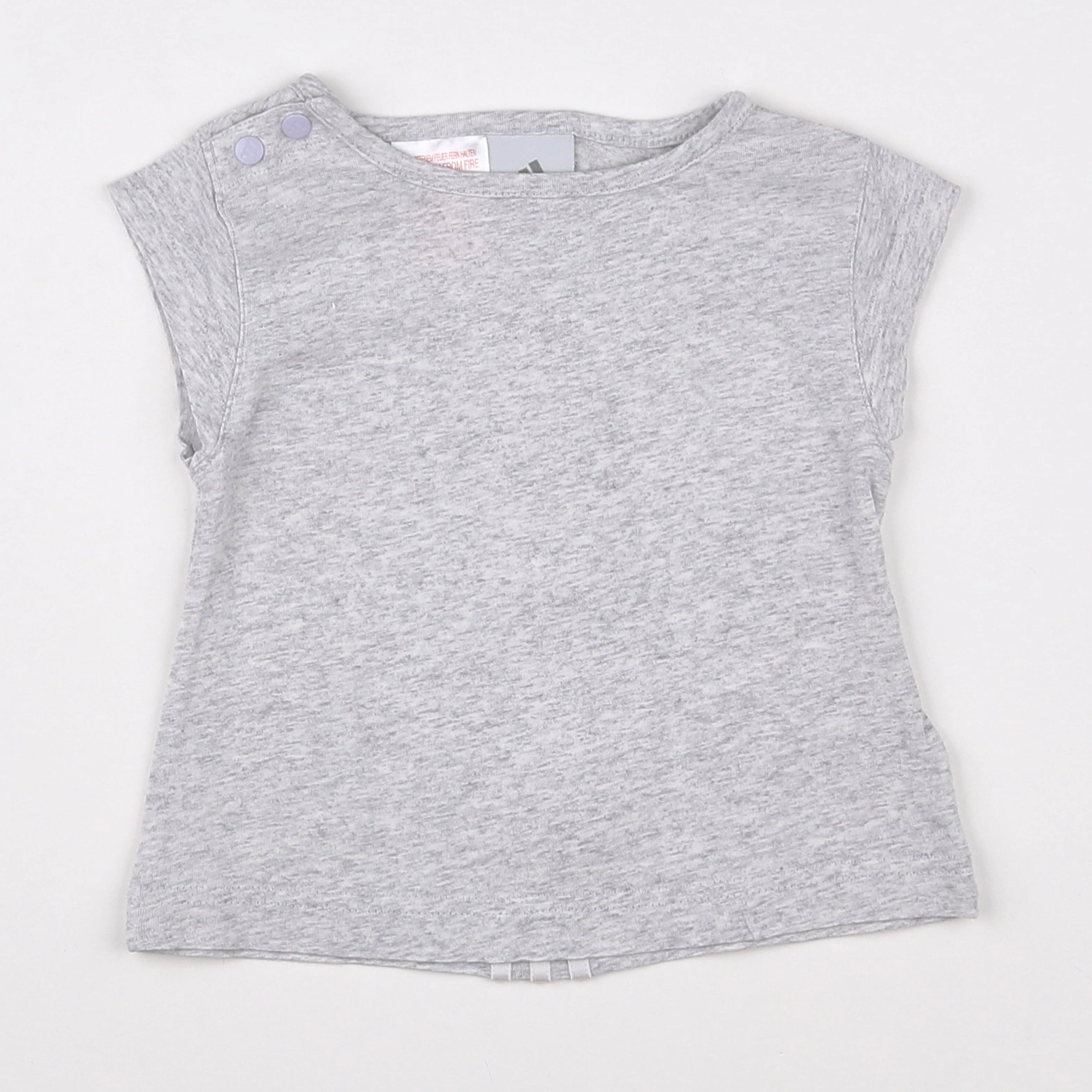 Adidas - tee-shirt gris - 12 mois