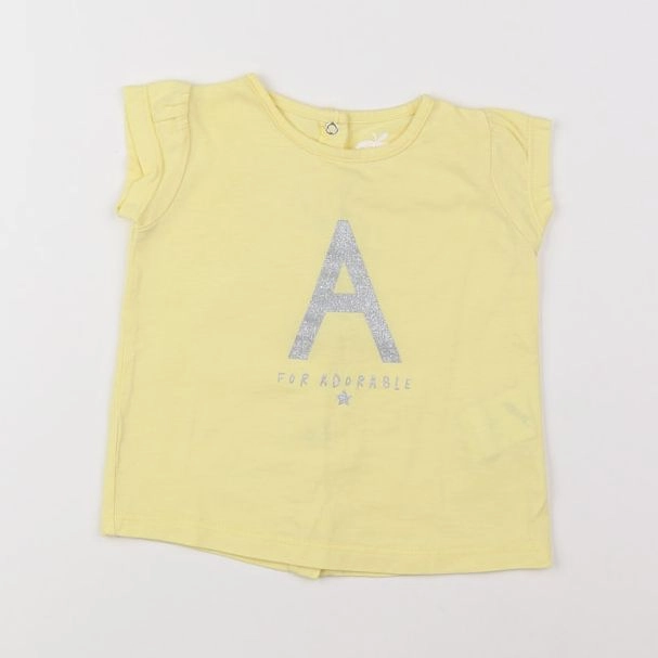 Tape à l'oeil - tee-shirt jaune - 9 mois