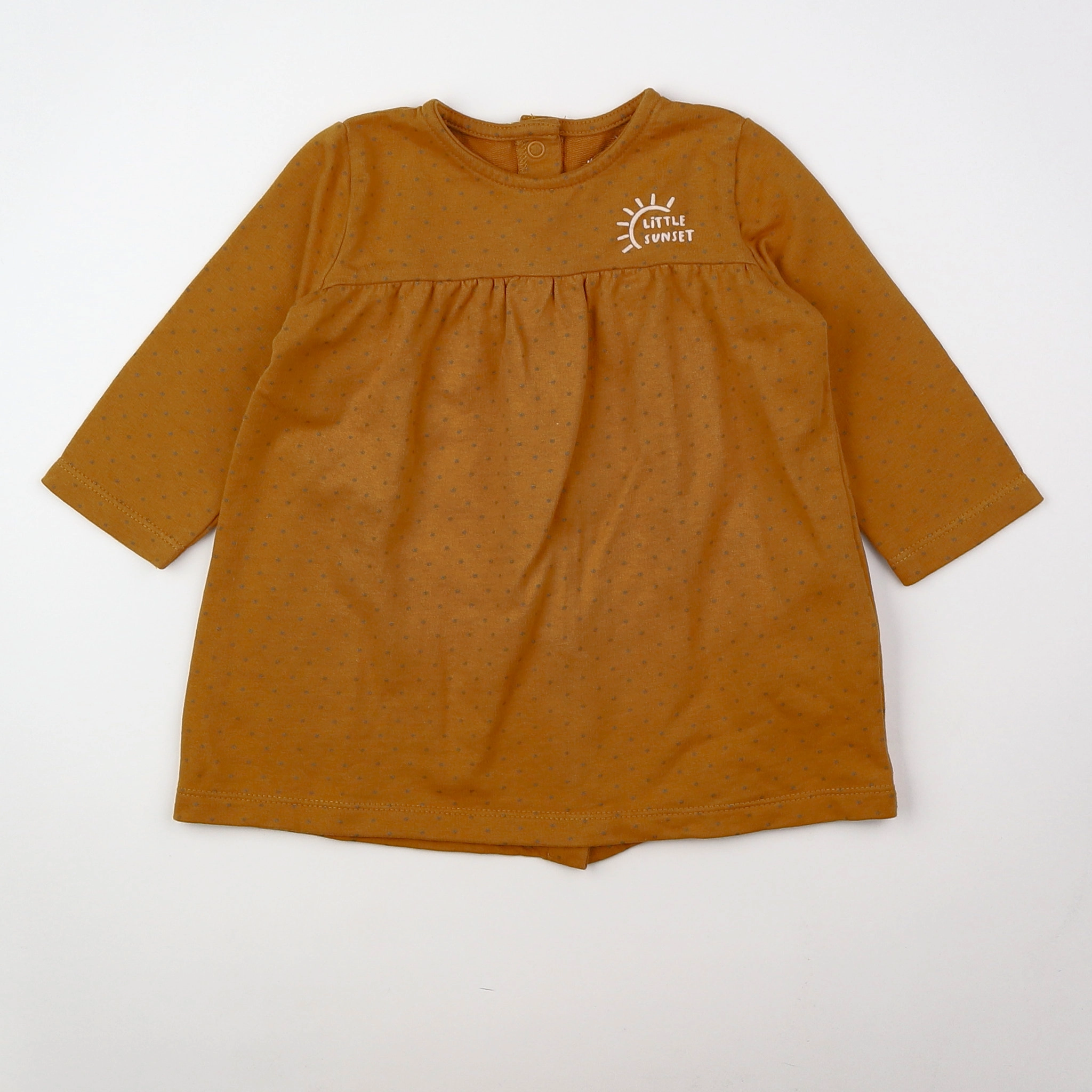 Vertbaudet - robe marron - 12 mois