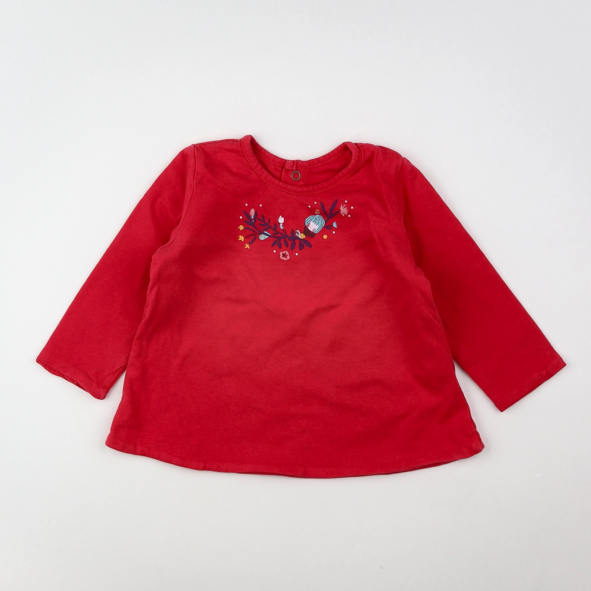 Catimini - tee-shirt rose - 9 mois