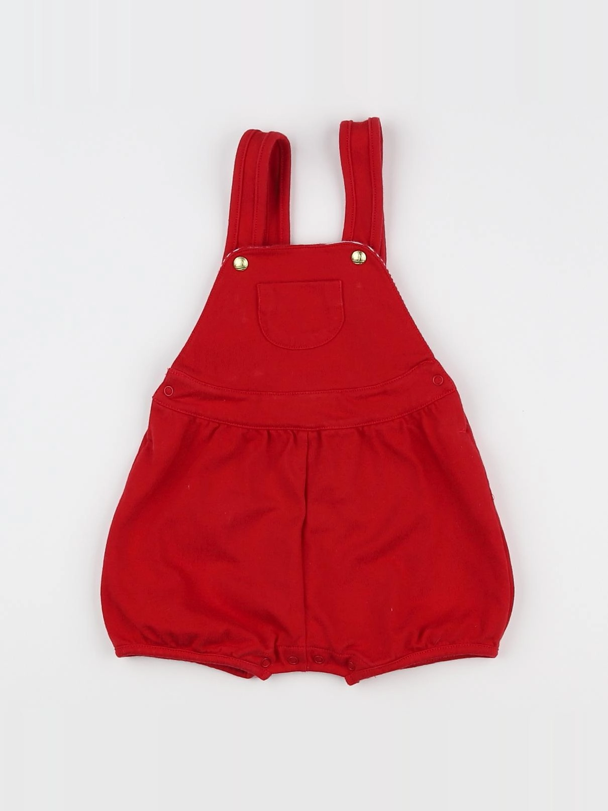 Petit Bateau - salopette rouge - 6 mois