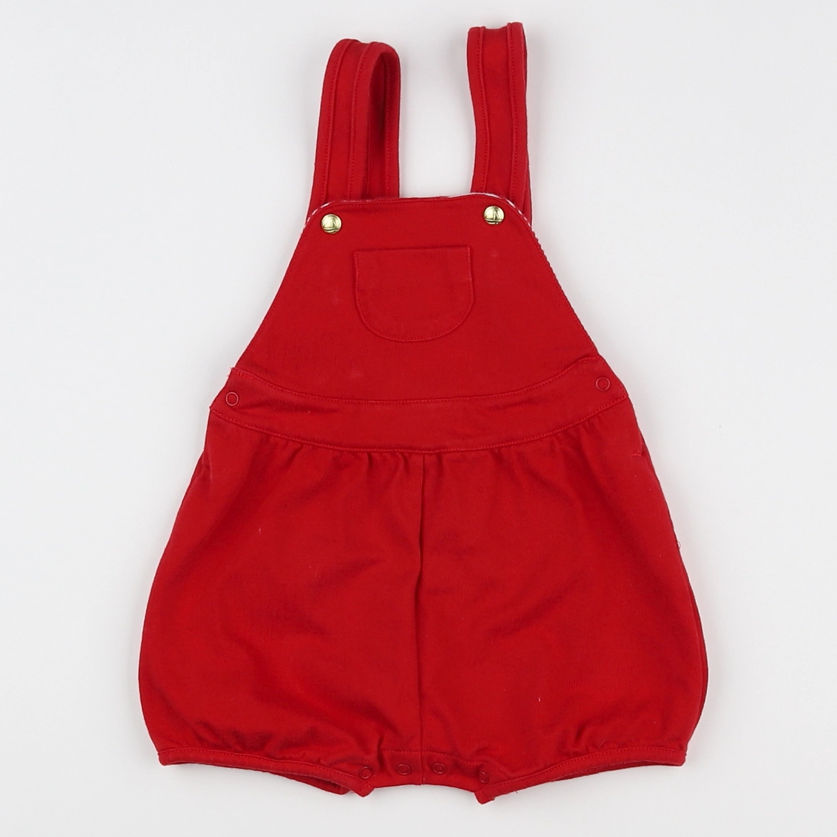 Petit Bateau - salopette rouge - 6 mois