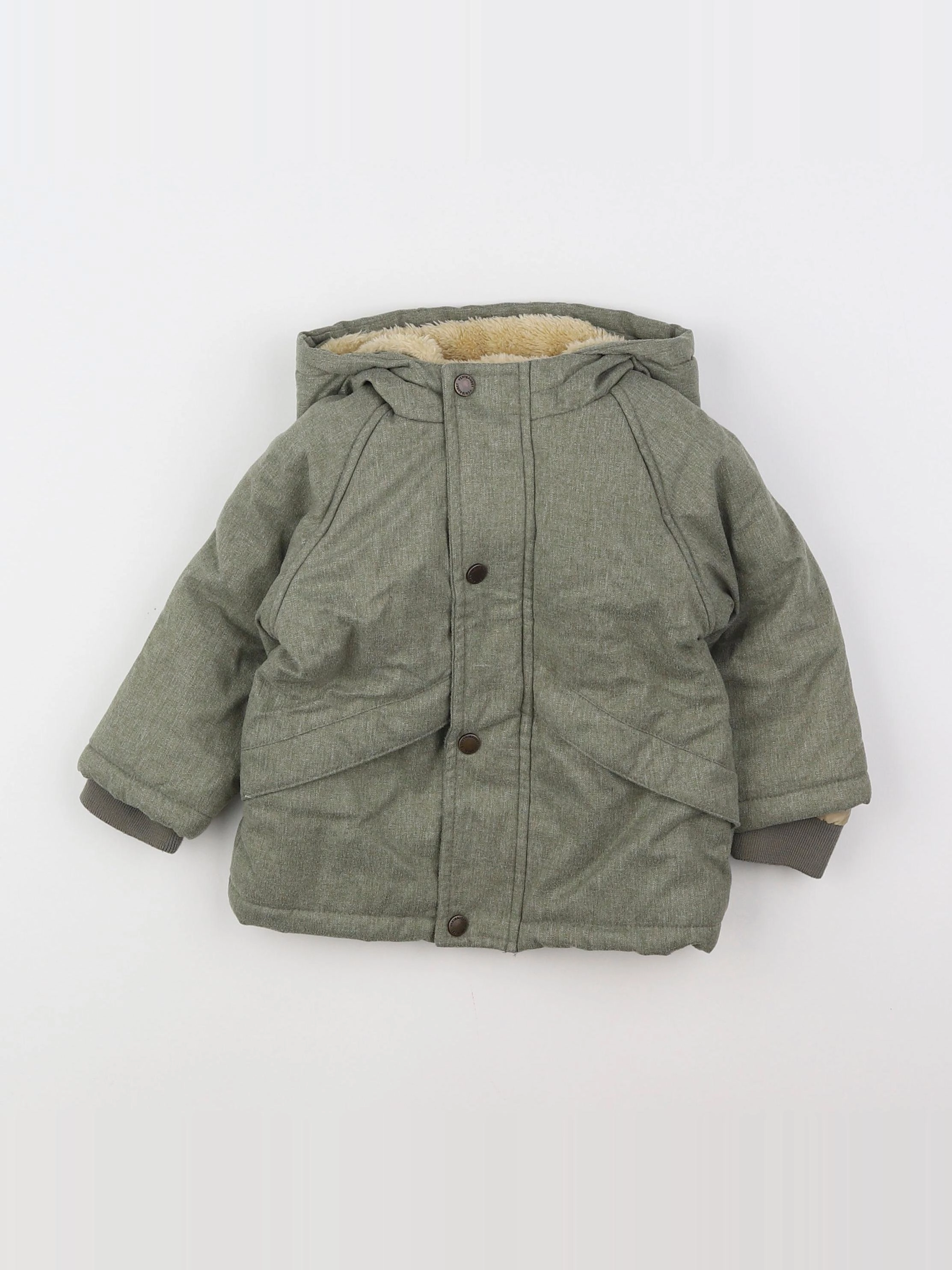 Vertbaudet - parka vert - 12 mois