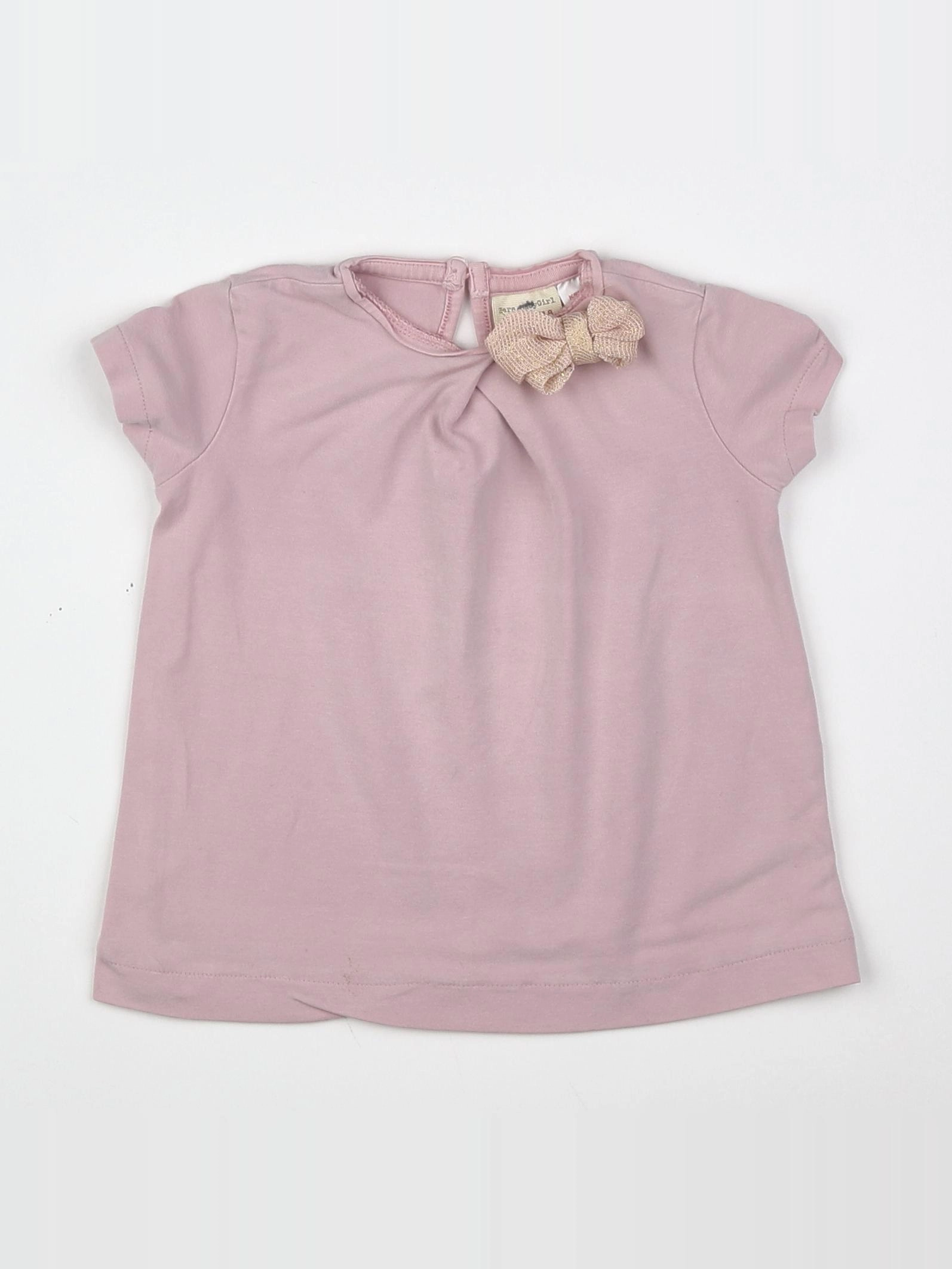 Zara - tee-shirt rose - 12/18 mois