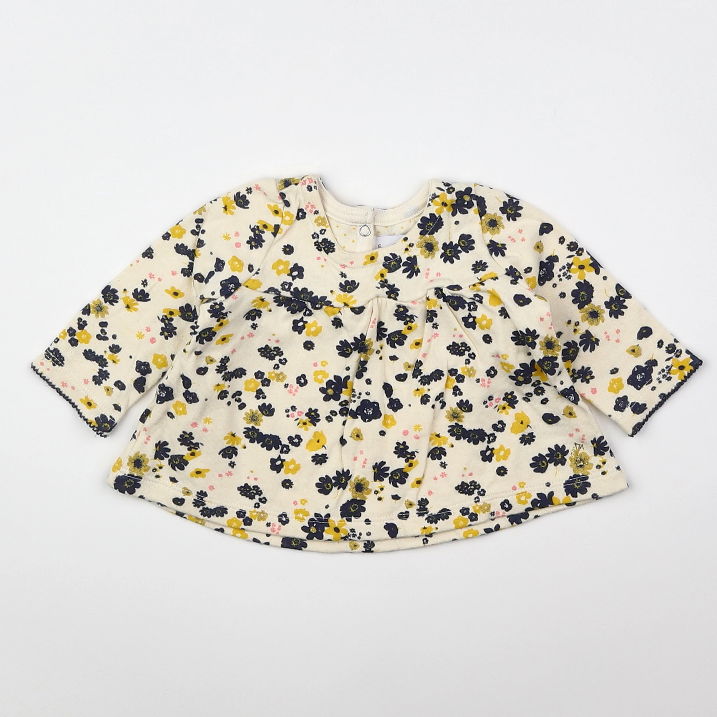 Petit Bateau - blouse beige - 3 mois