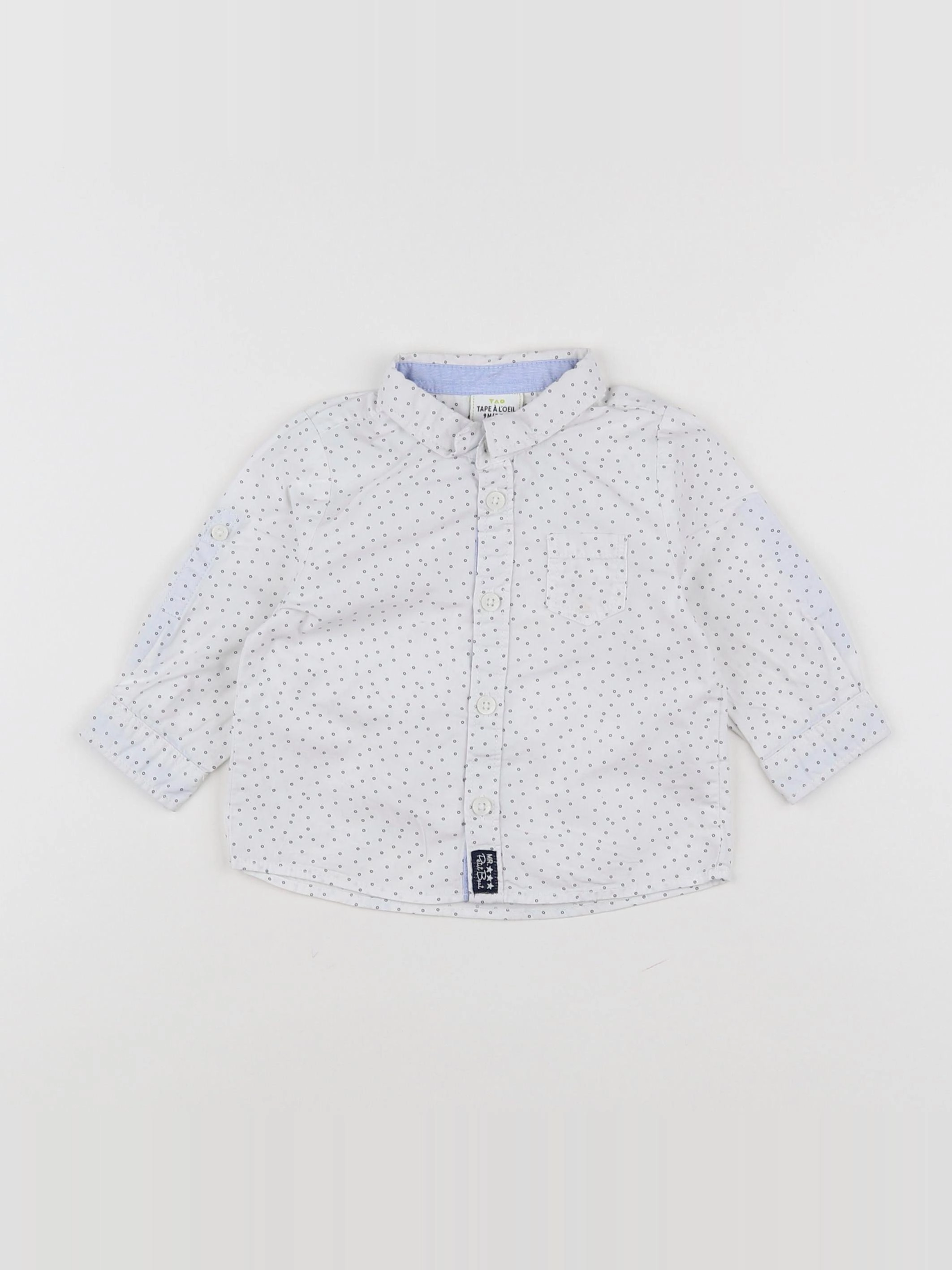 Tape à l'oeil - chemise blanc - 9 mois