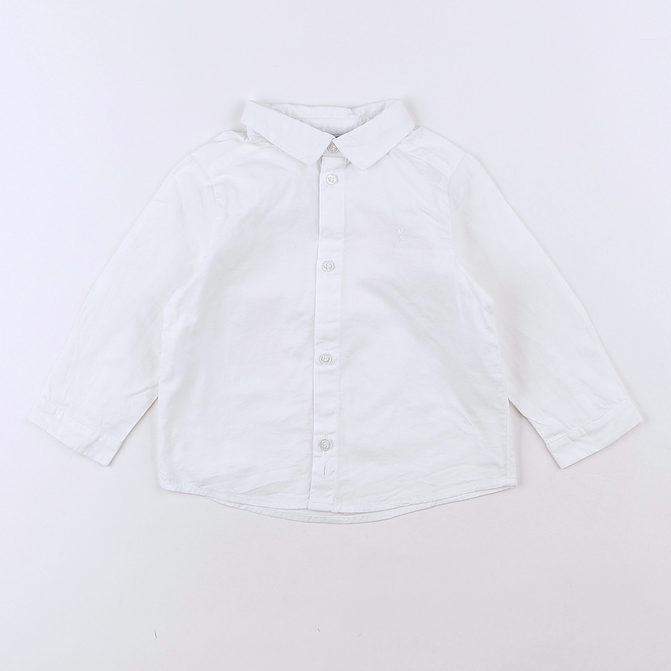 Jacadi - chemise blanc - 12 mois