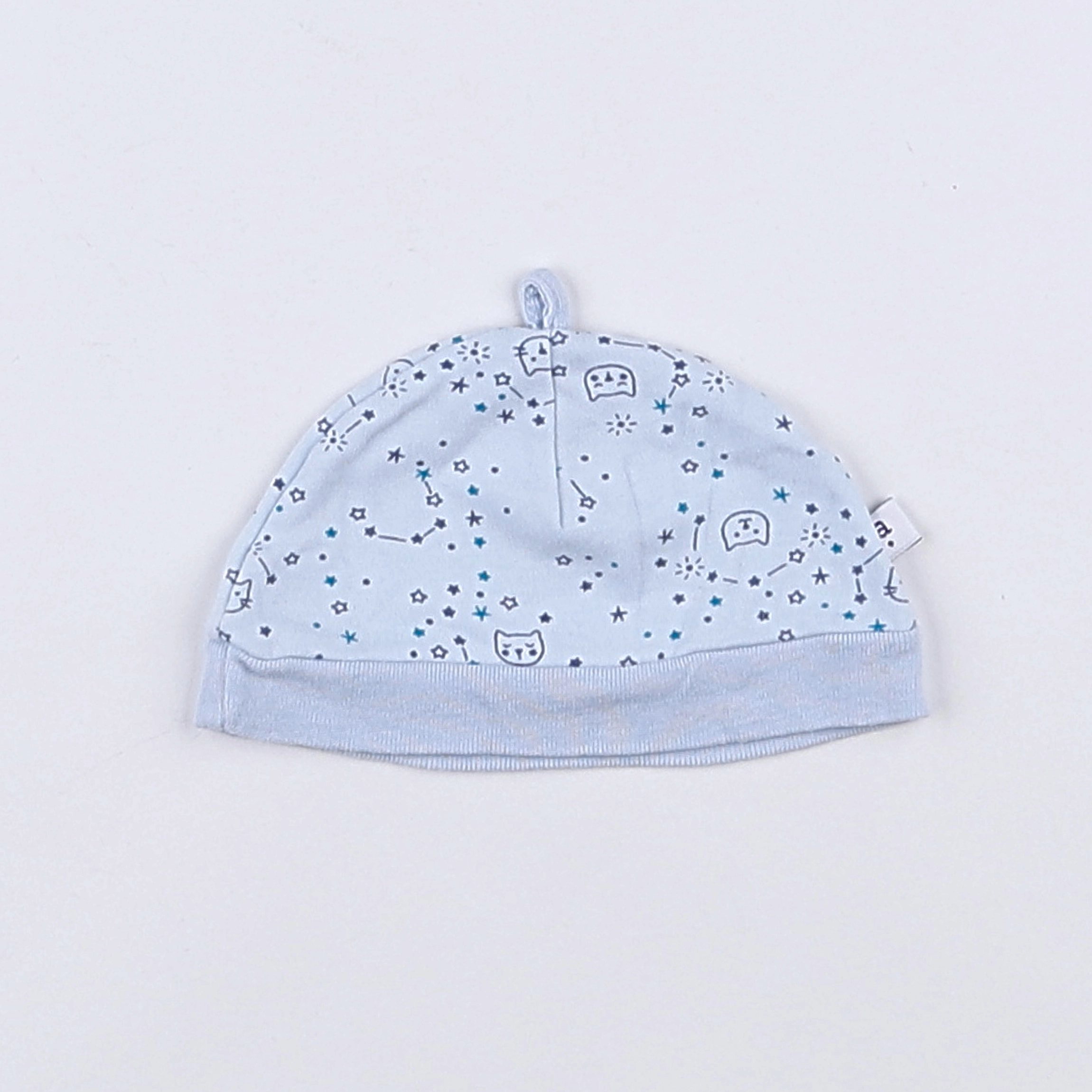 Absorba - bonnet de naissance bleu - 3 mois