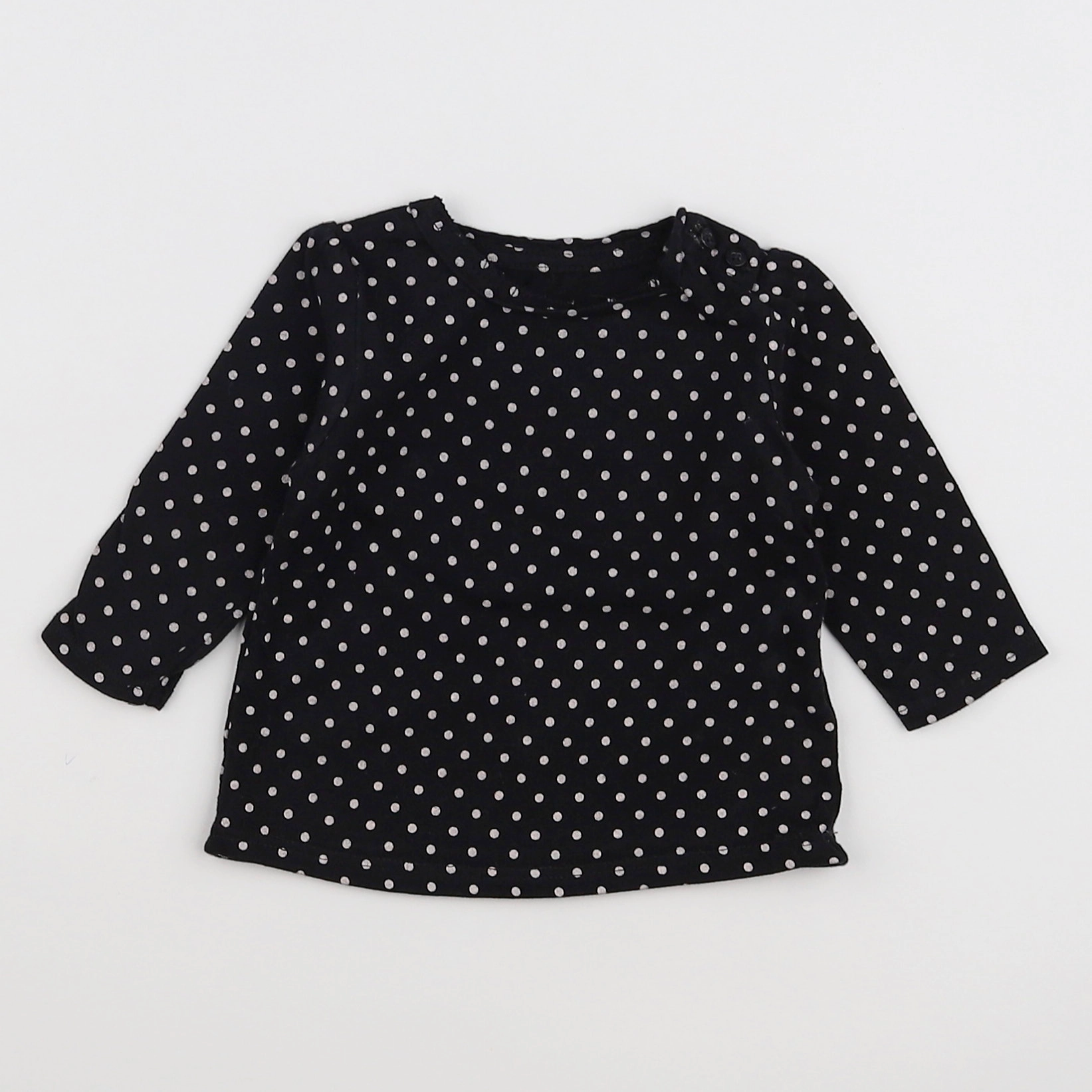 Vertbaudet - tee-shirt noir - 3 mois