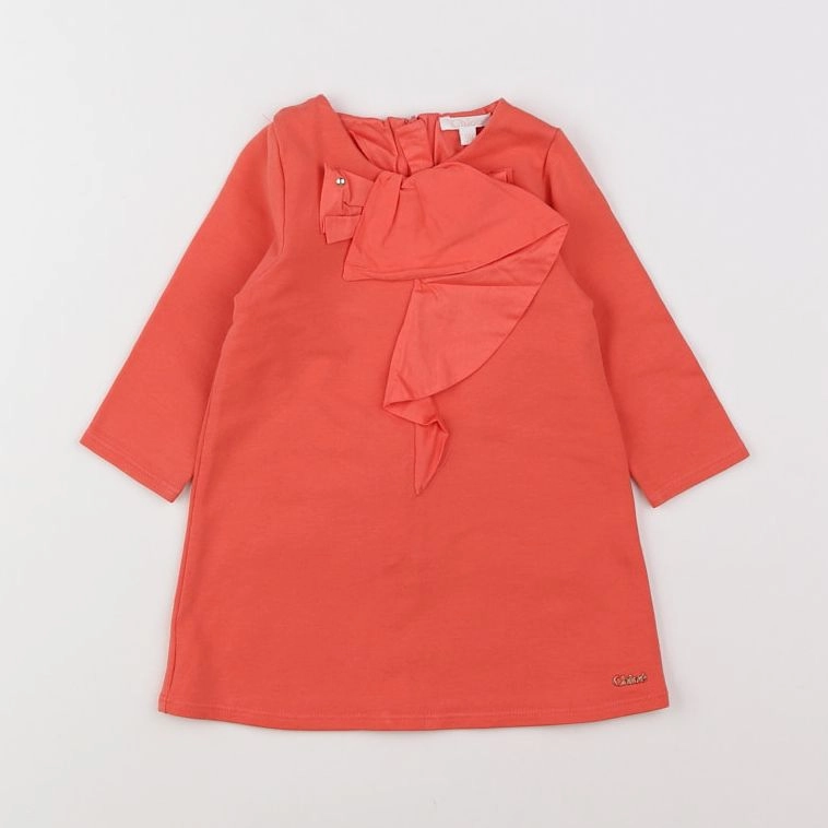 Chloé - robe orange - 9 mois