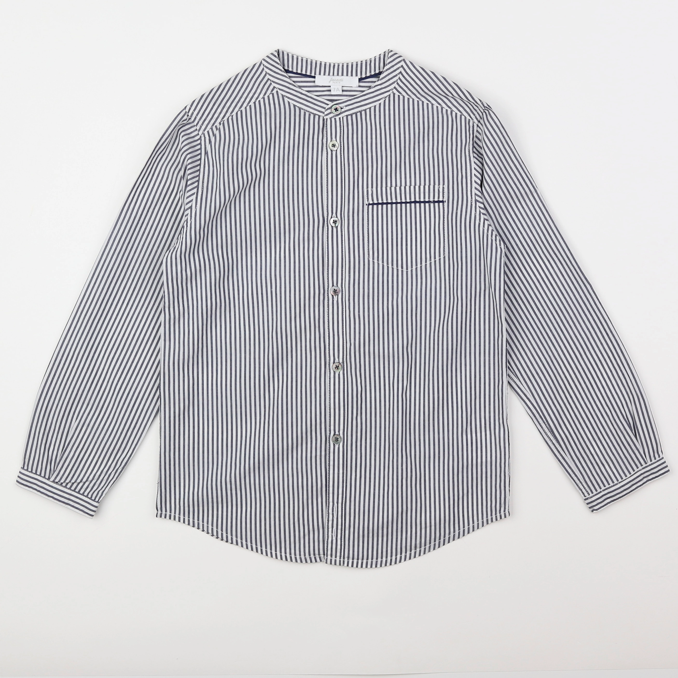 Jacadi - chemise blanc, gris - 7 ans