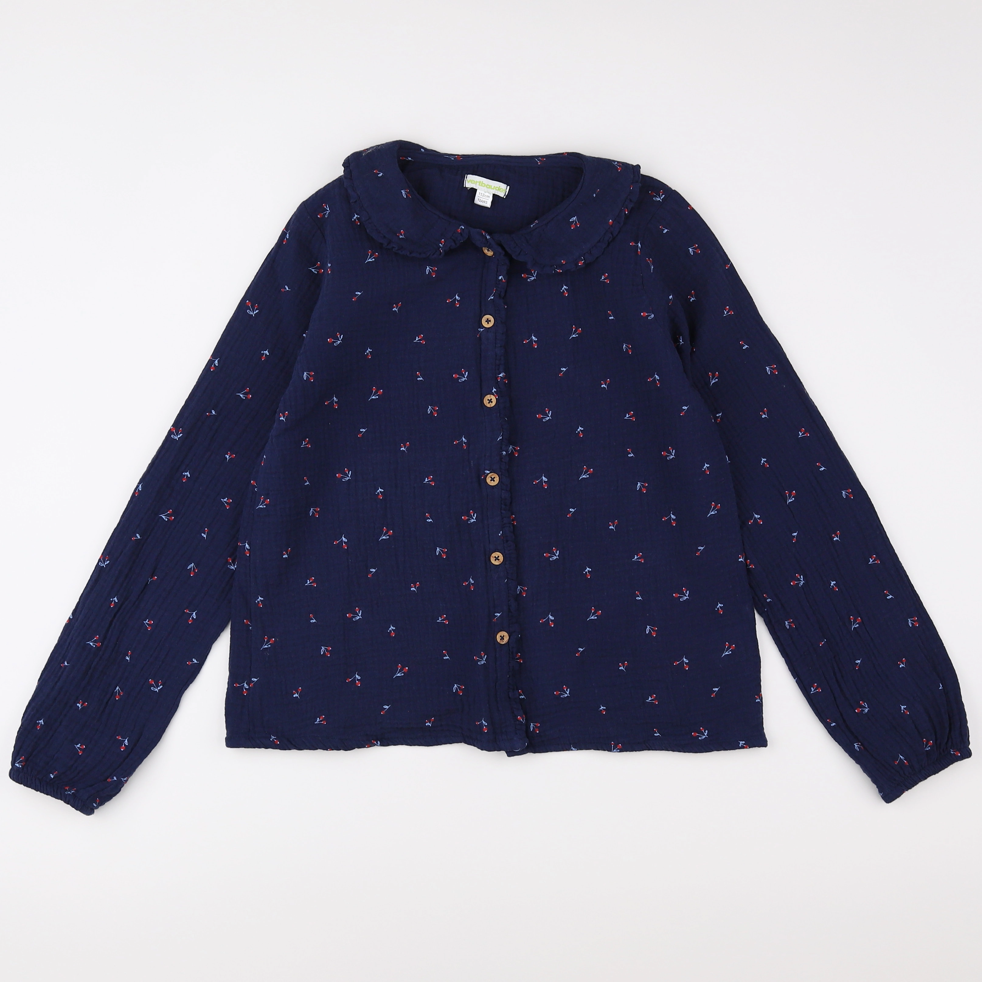 Vertbaudet - blouse bleu - 12 ans