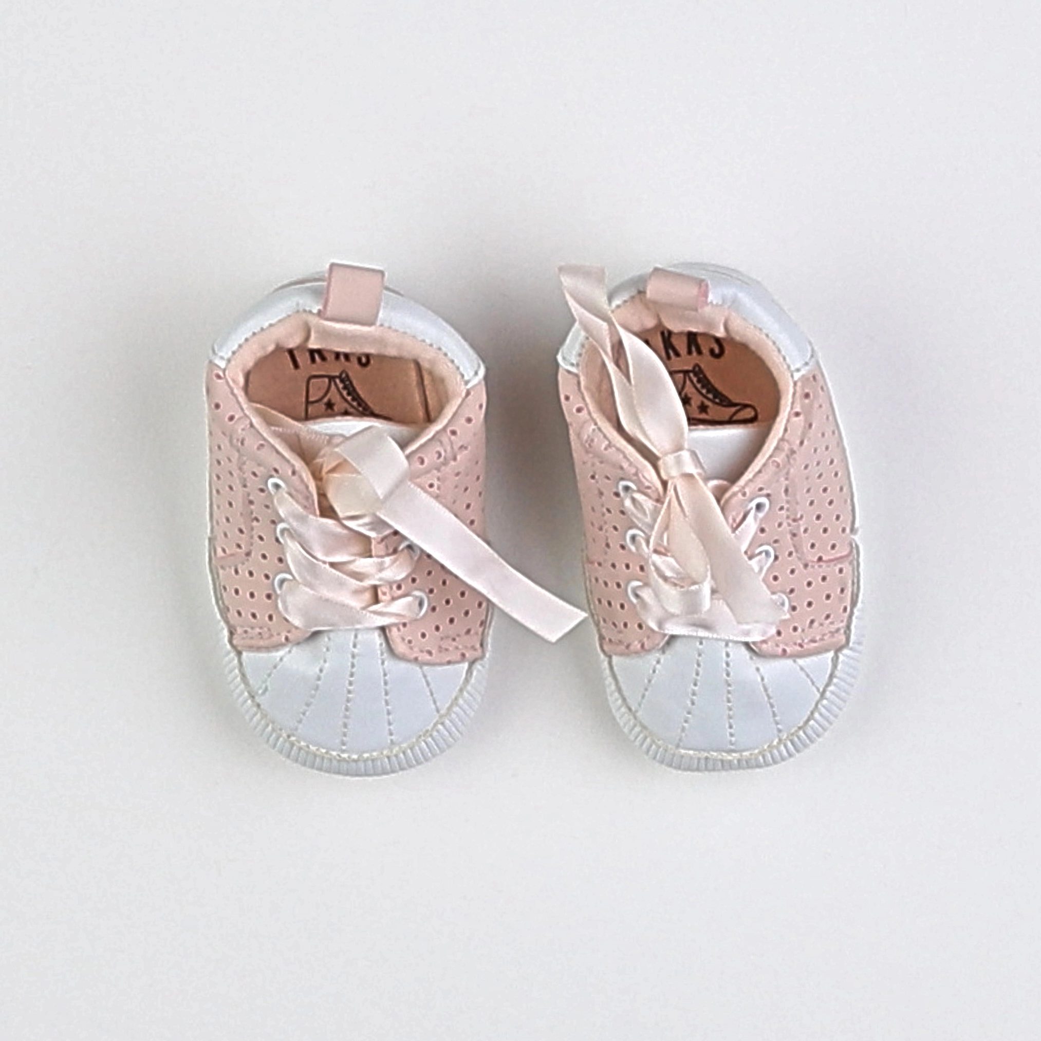 IKKS - chaussons blanc, rose - pointure 17/18