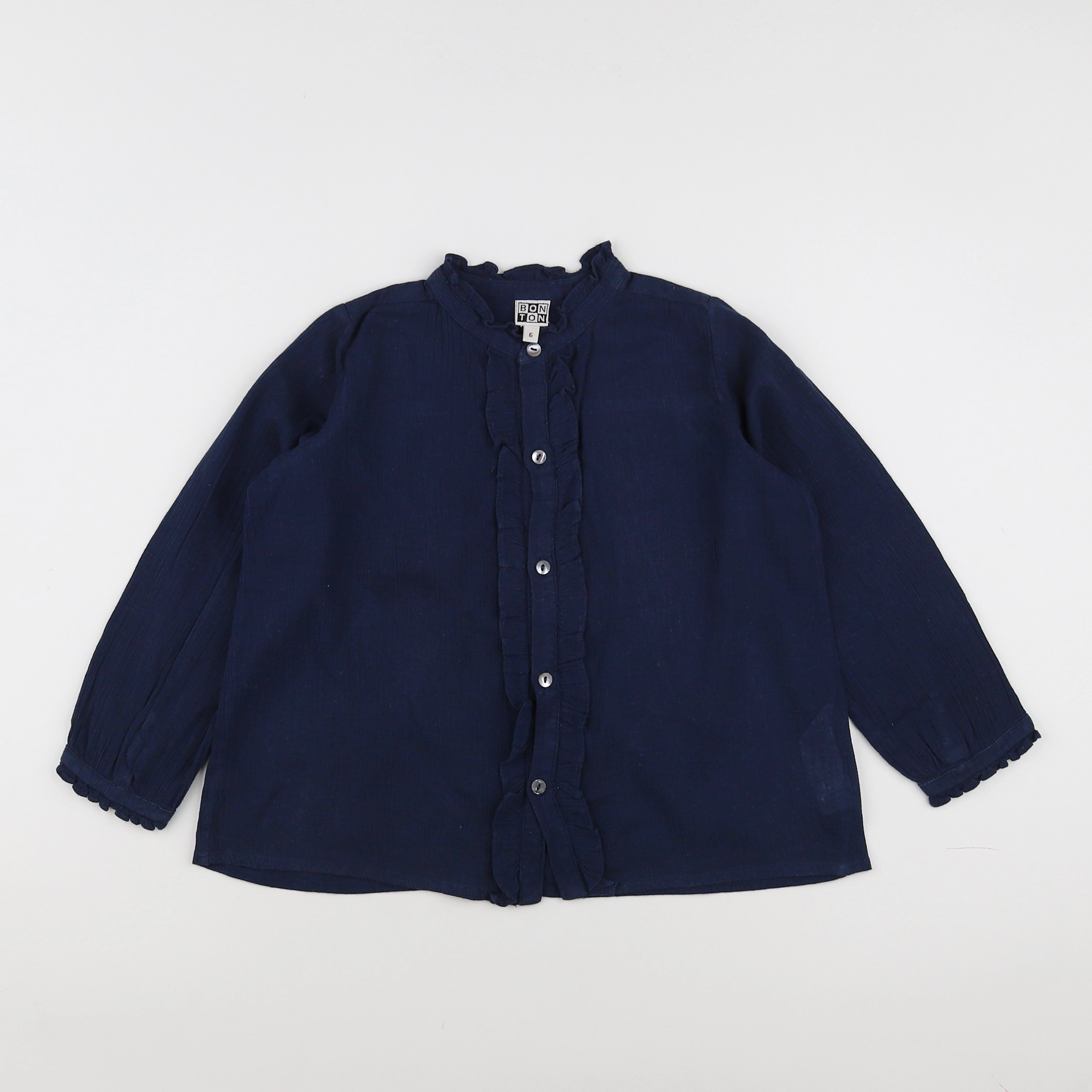 Bonton - blouse bleu - 6 ans