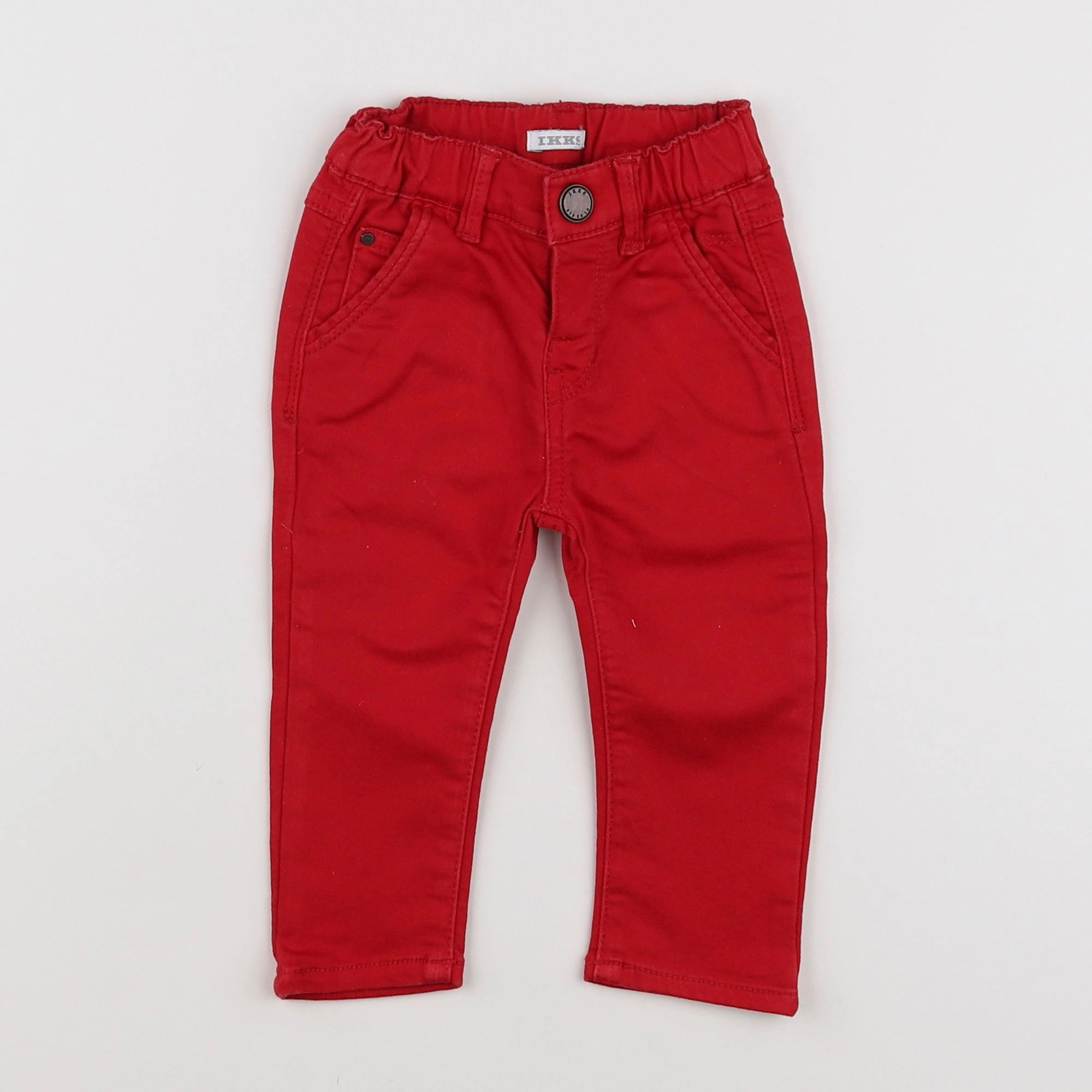 IKKS - pantalon rouge - 12 mois