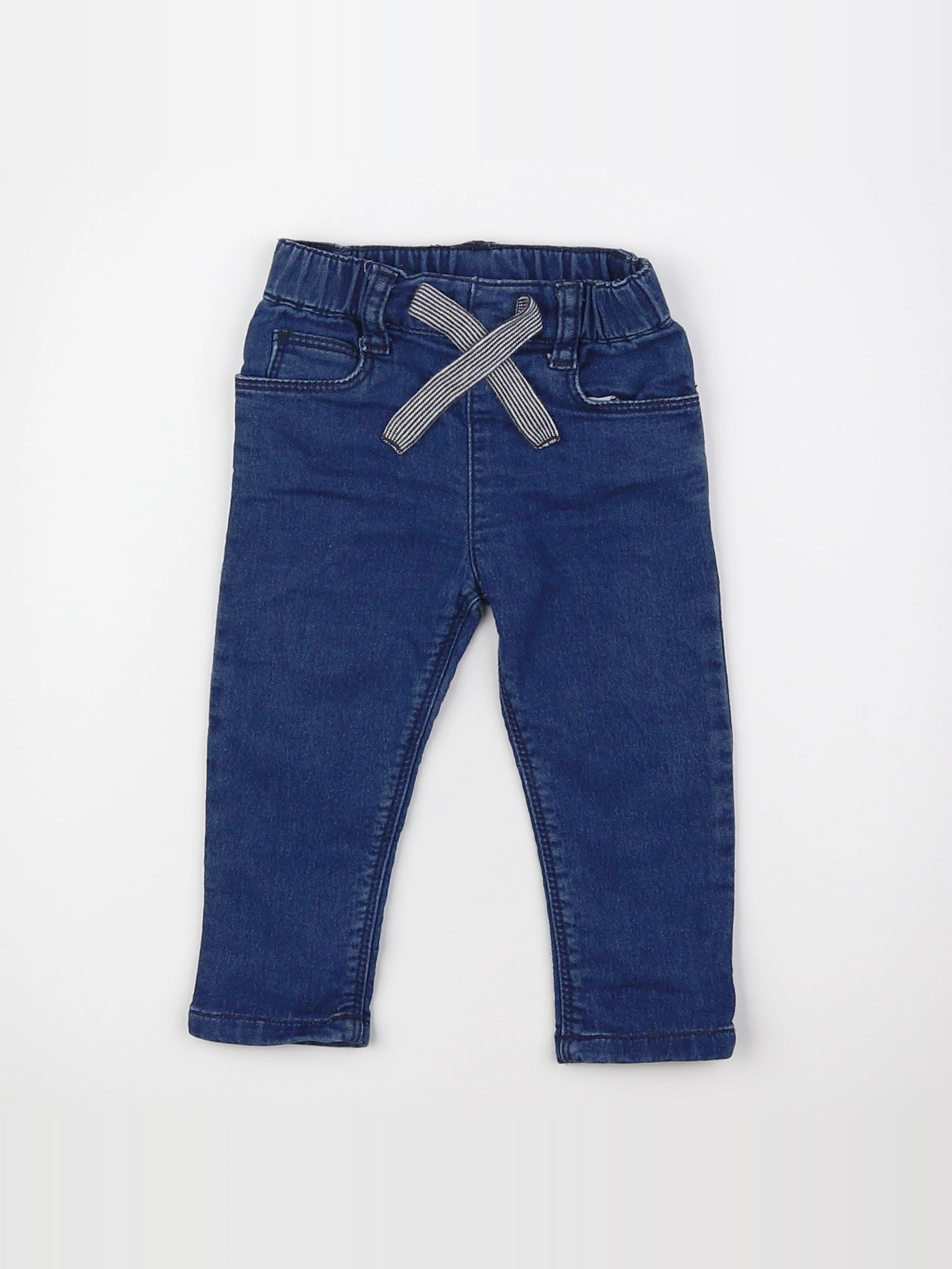 Petit Bateau - jegging bleu - 6 mois