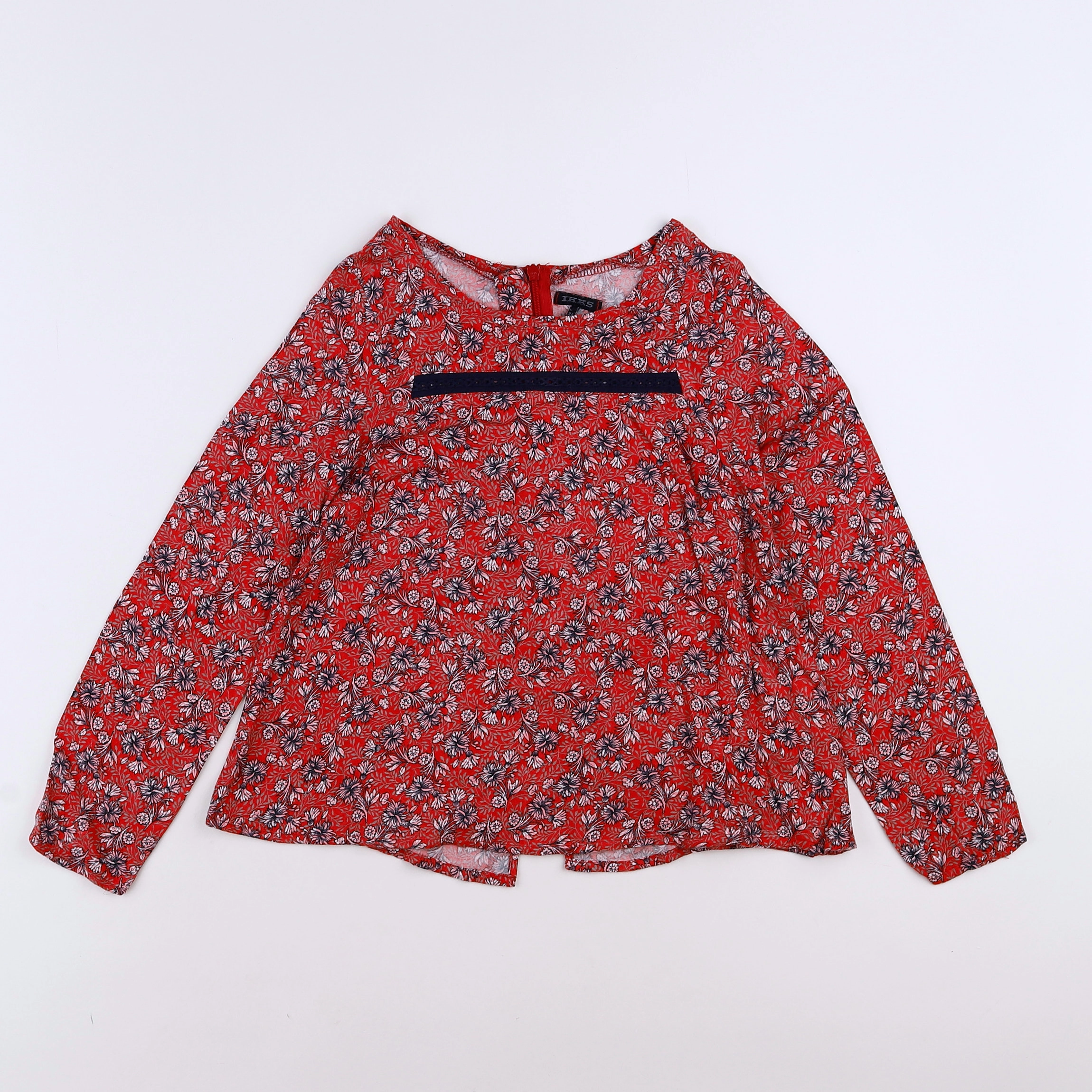 IKKS - blouse rouge - 8 ans