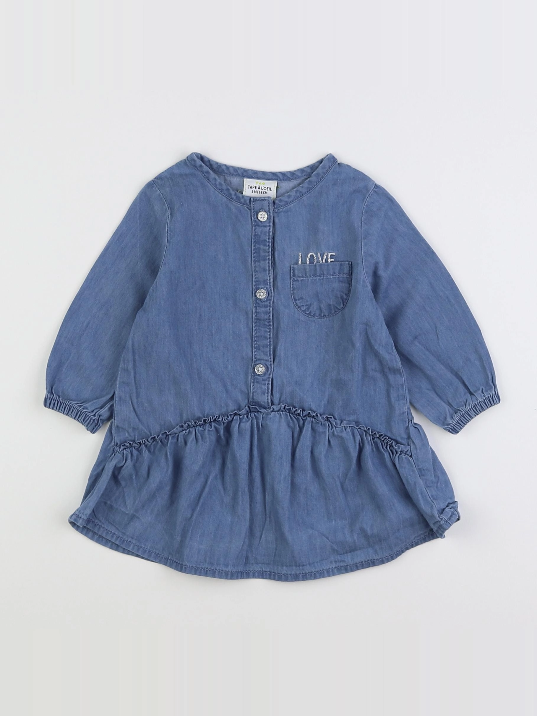 Tape à l'oeil - robe bleu - 6 mois