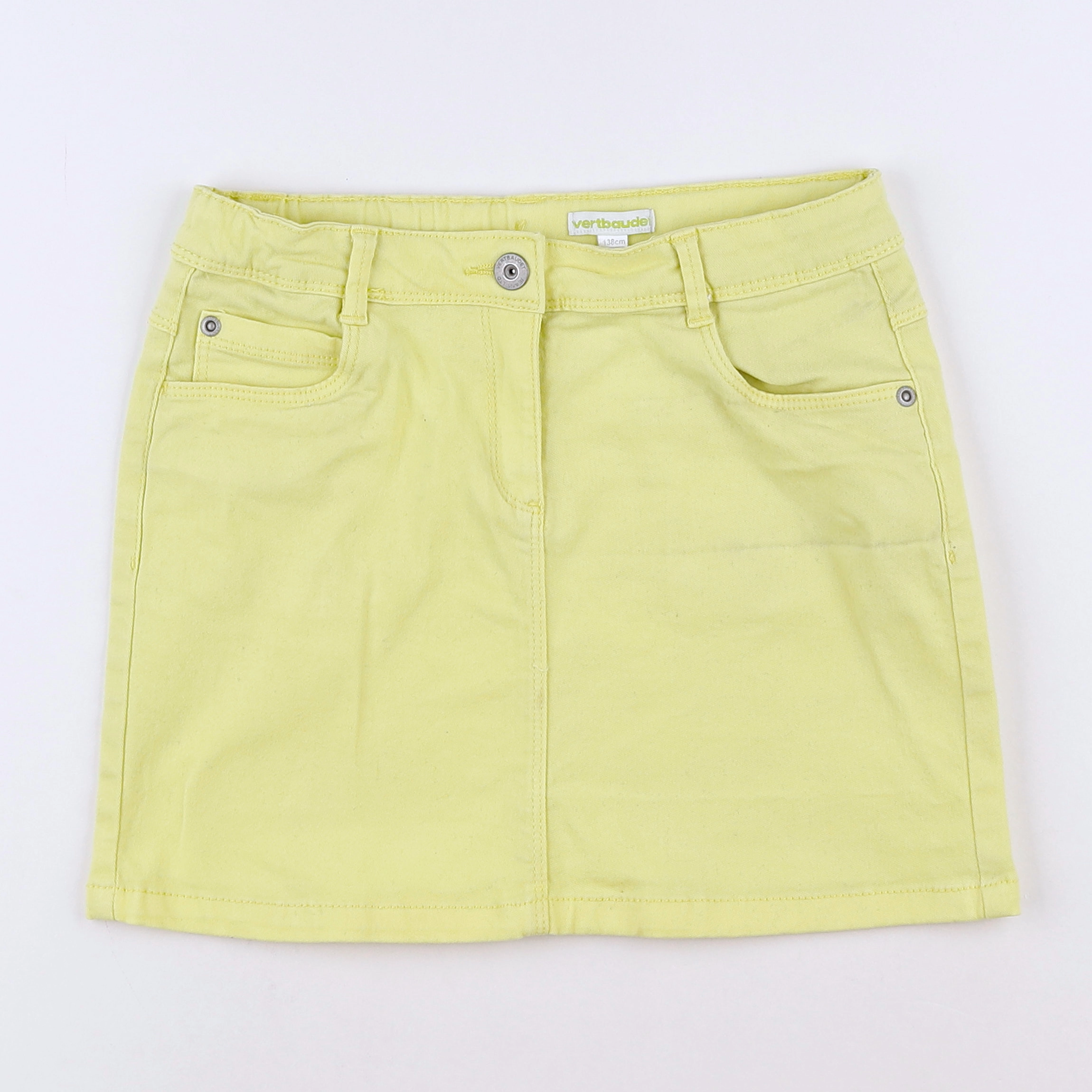 Vertbaudet - jupe jaune fluo - 10 ans