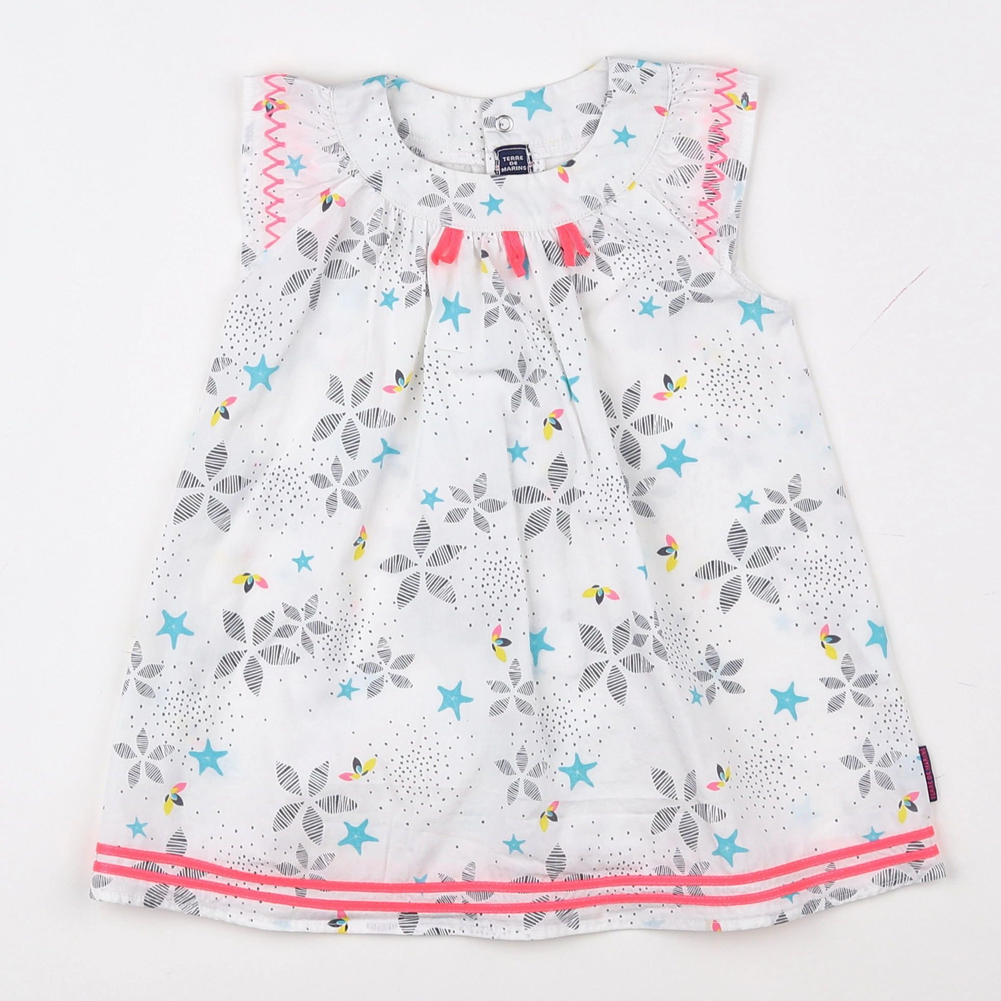 Terre de marins - robe multicolore - 18 mois