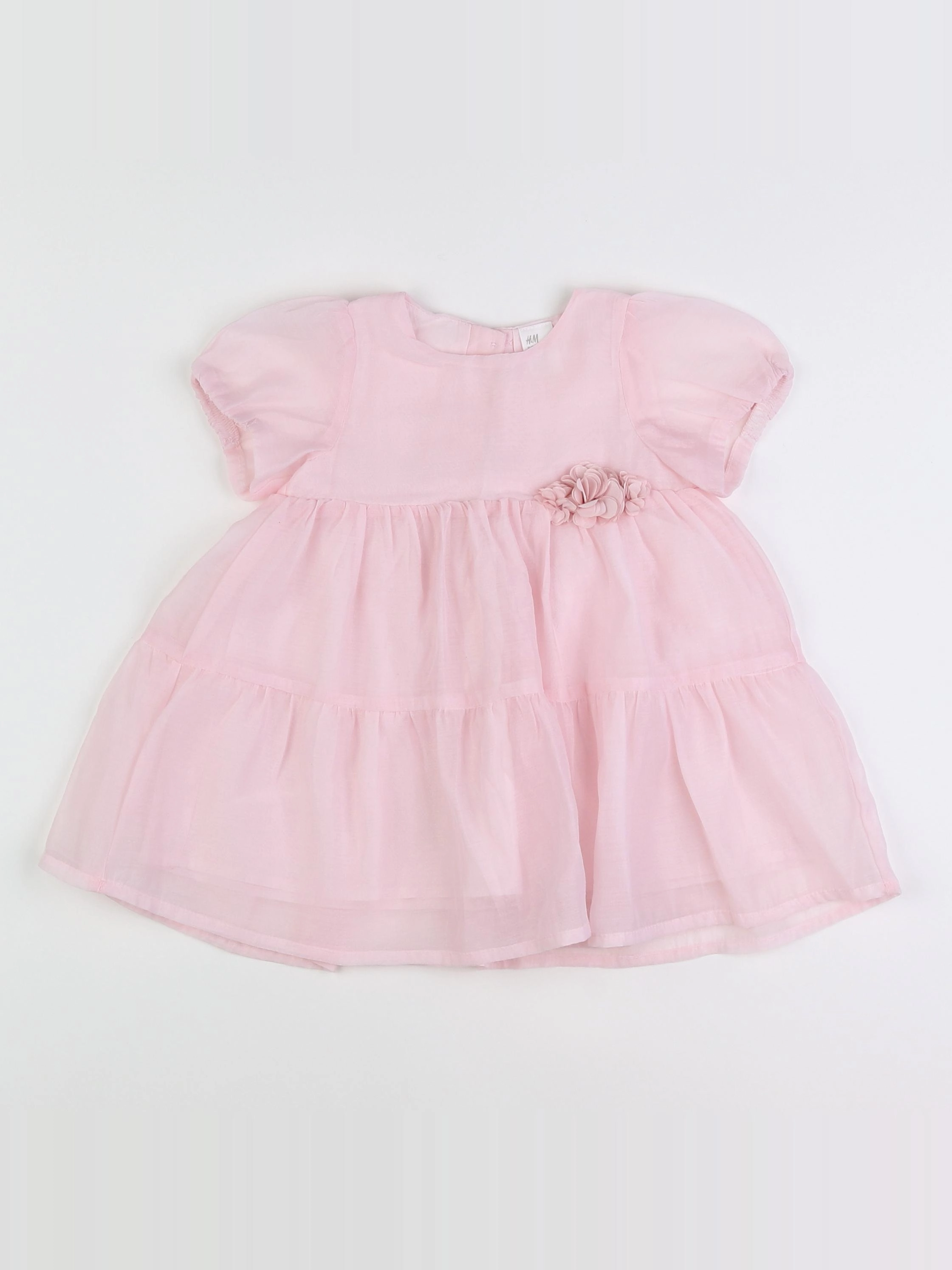 H&M - robe rose - 6/9 mois