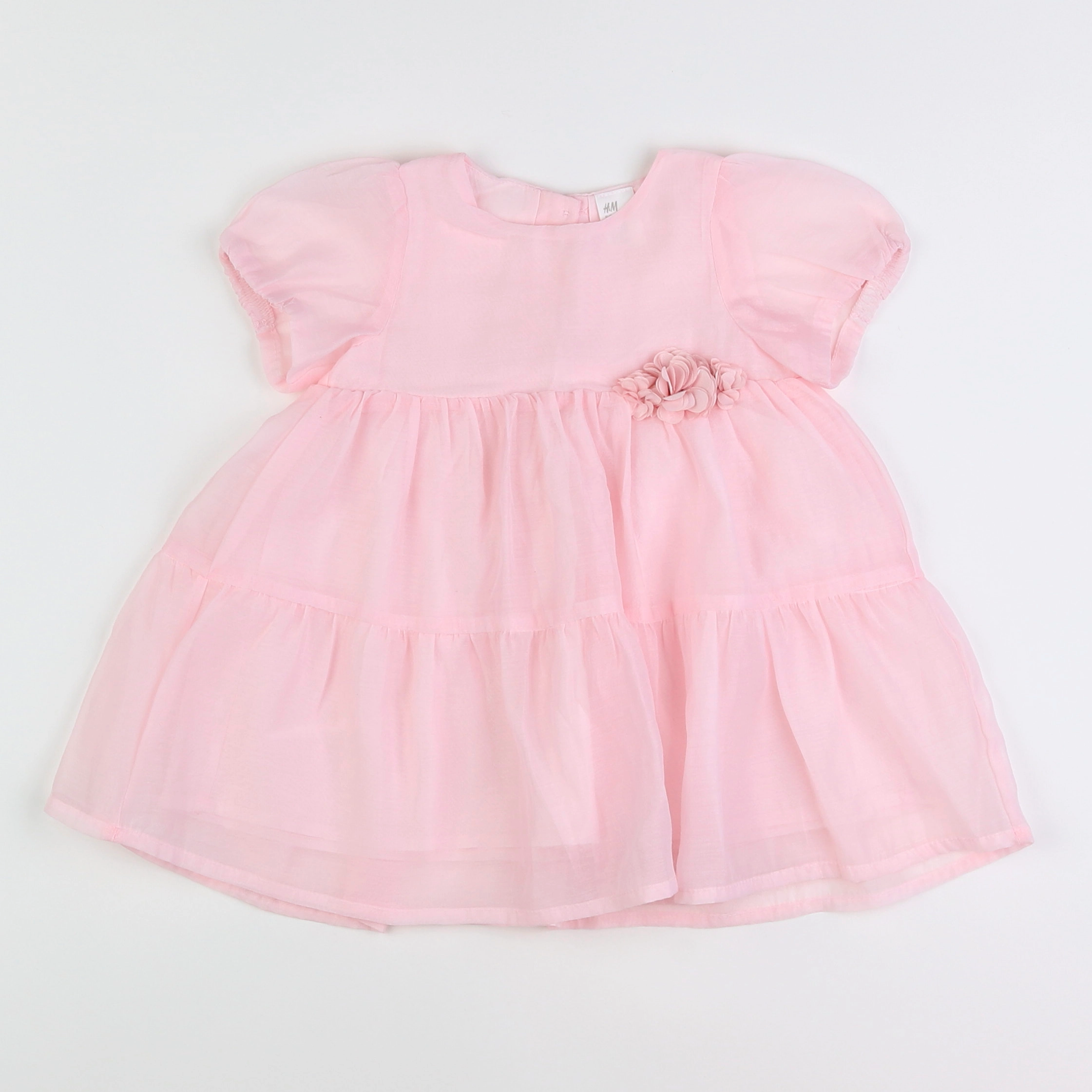 H&M - robe rose - 6/9 mois