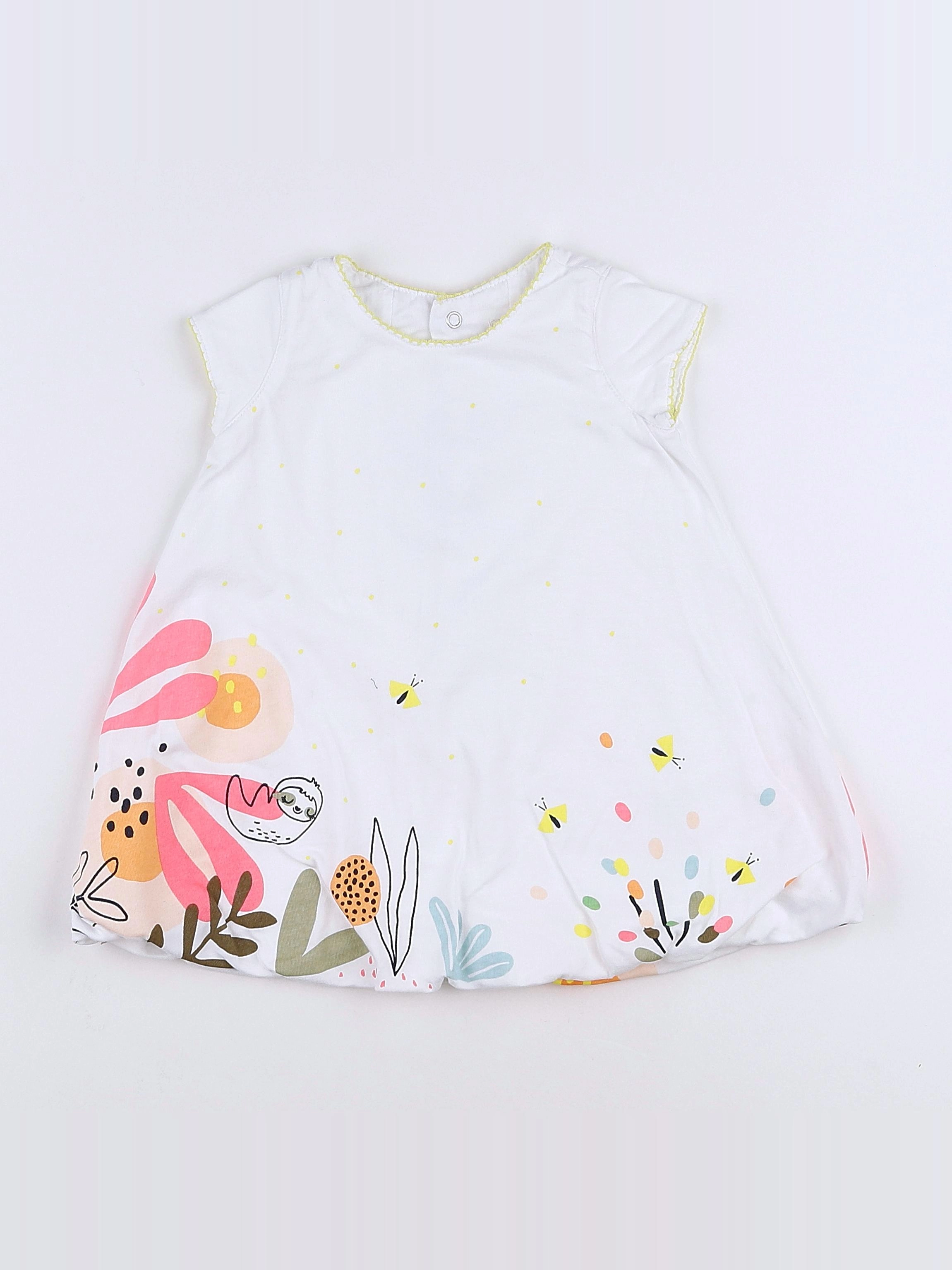 Catimini - robe blanc - 9 mois