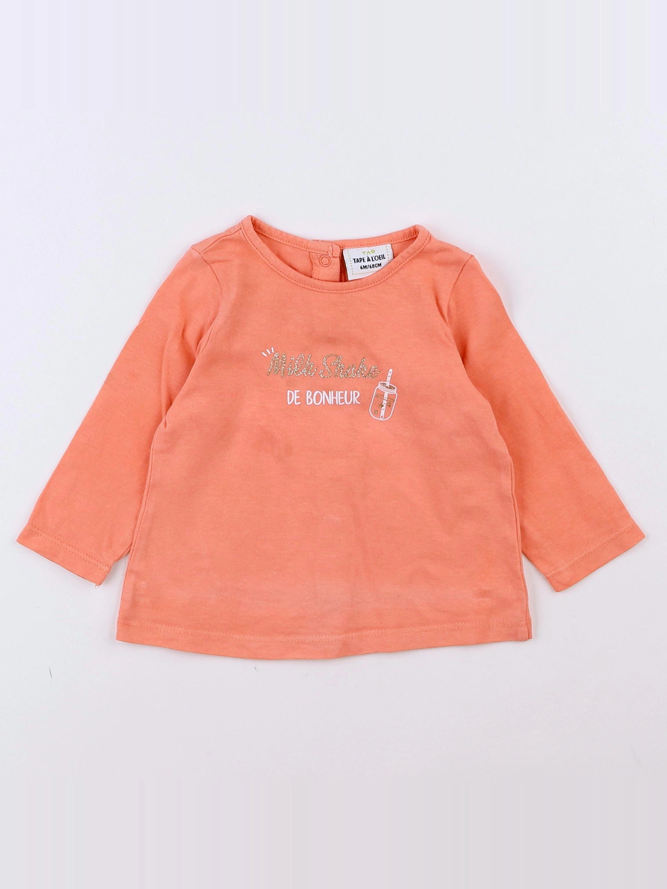 Tape à l'oeil - tee-shirt rose - 6 mois