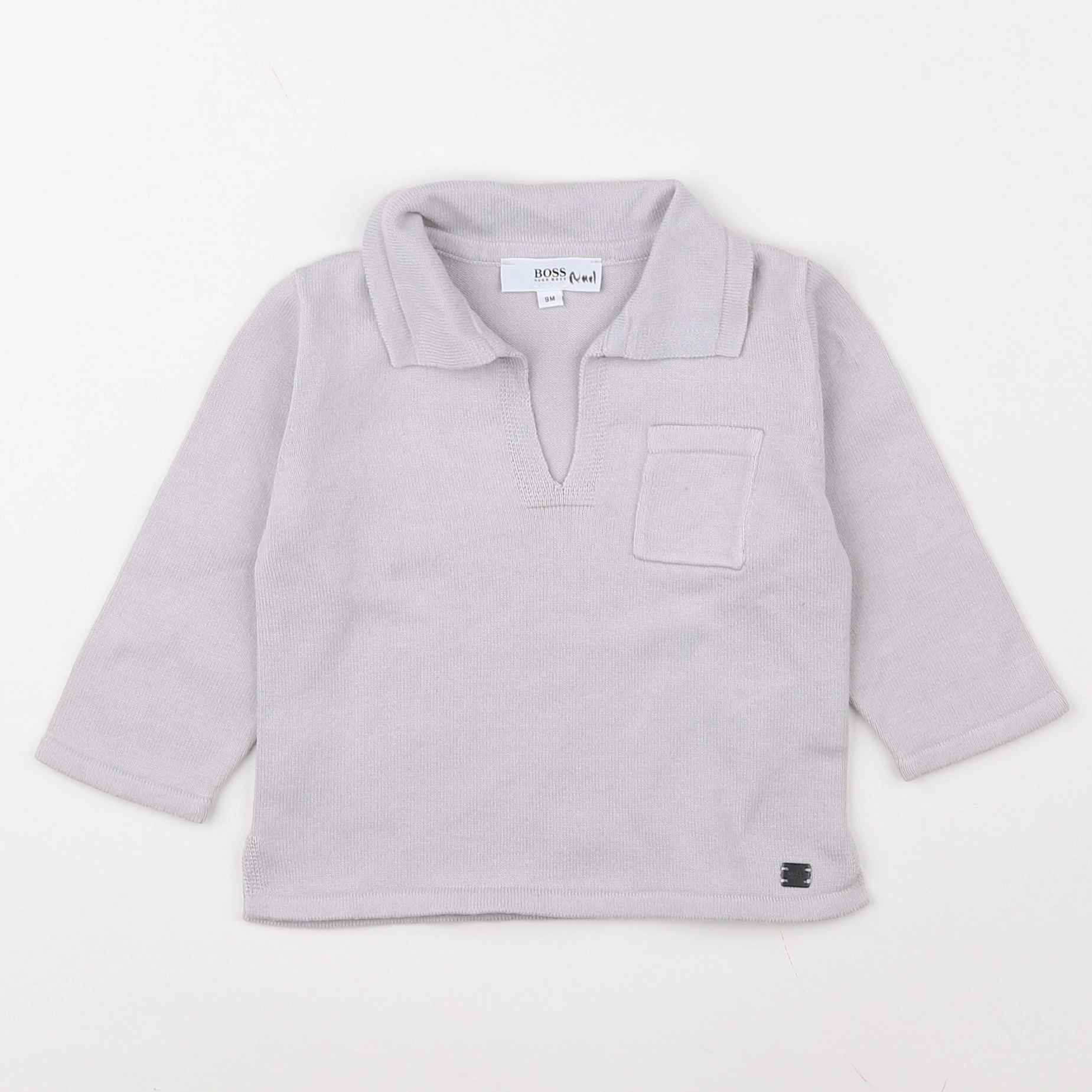 Hugo Boss - polo gris - 9 mois