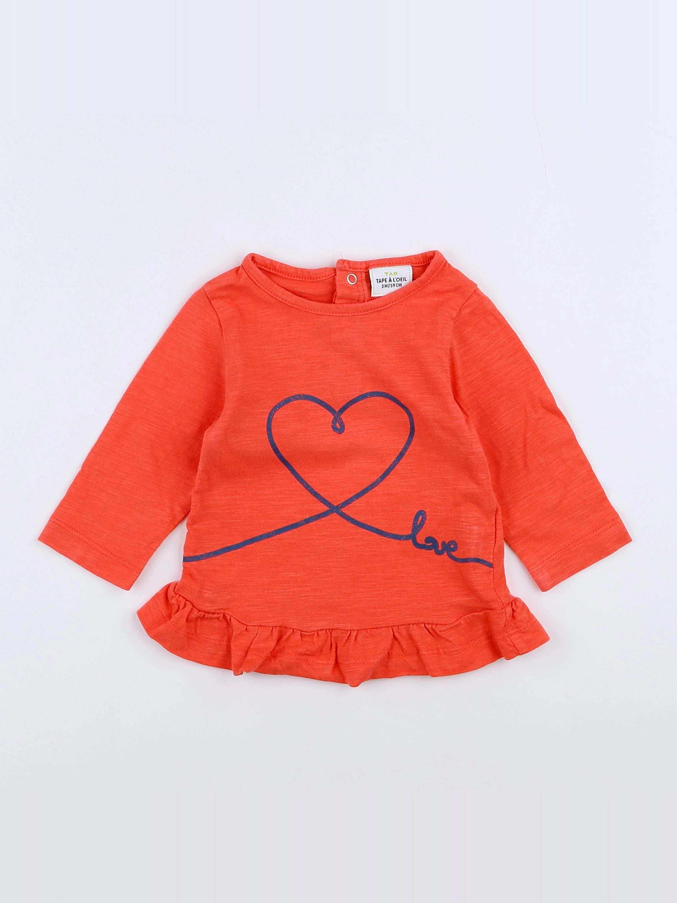 Tape à l'oeil - tee-shirt rouge - 3 mois