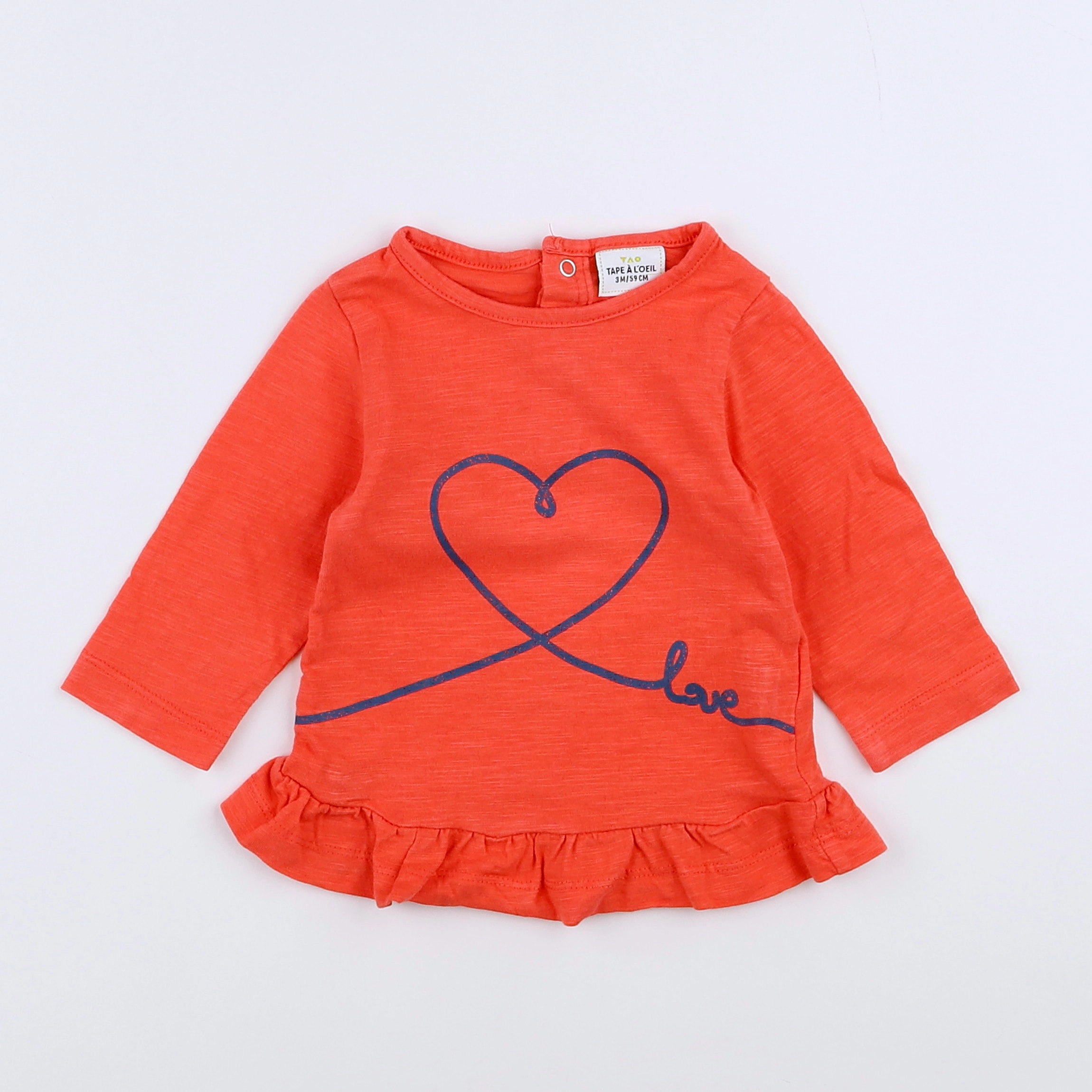 Tape à l'oeil - tee-shirt rouge - 3 mois