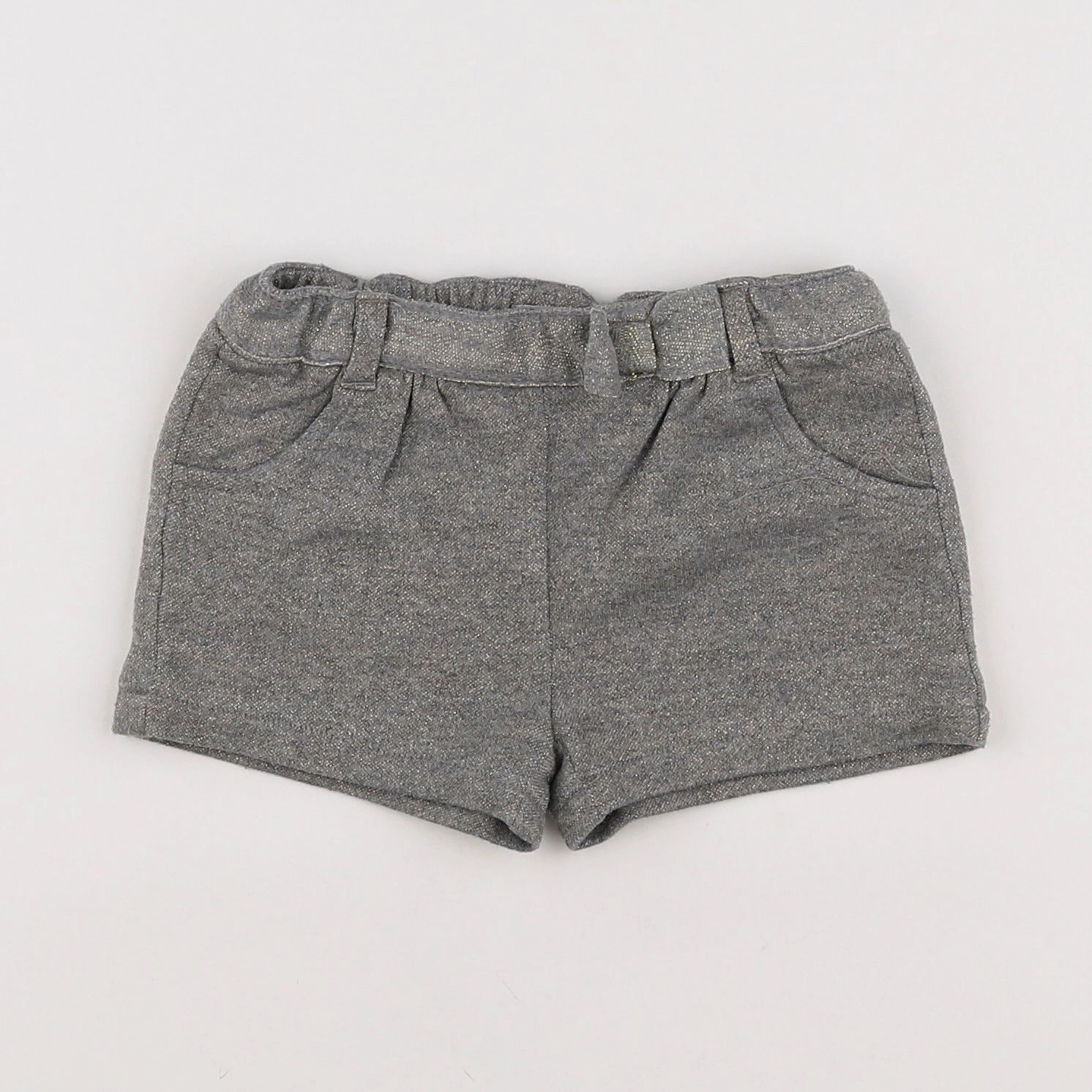 Vertbaudet - short gris, or - 12 mois