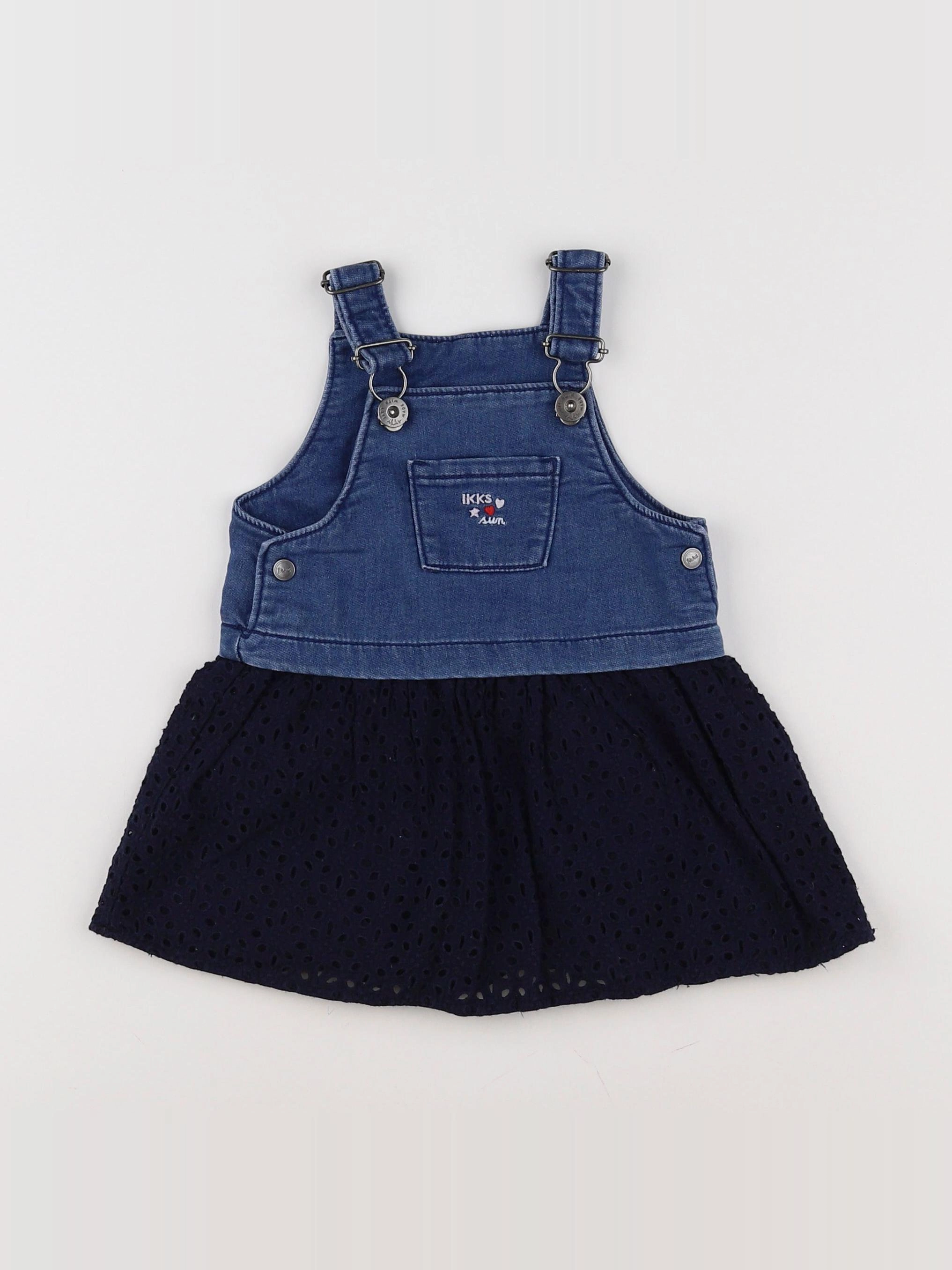 IKKS - robe bleu - 12 mois