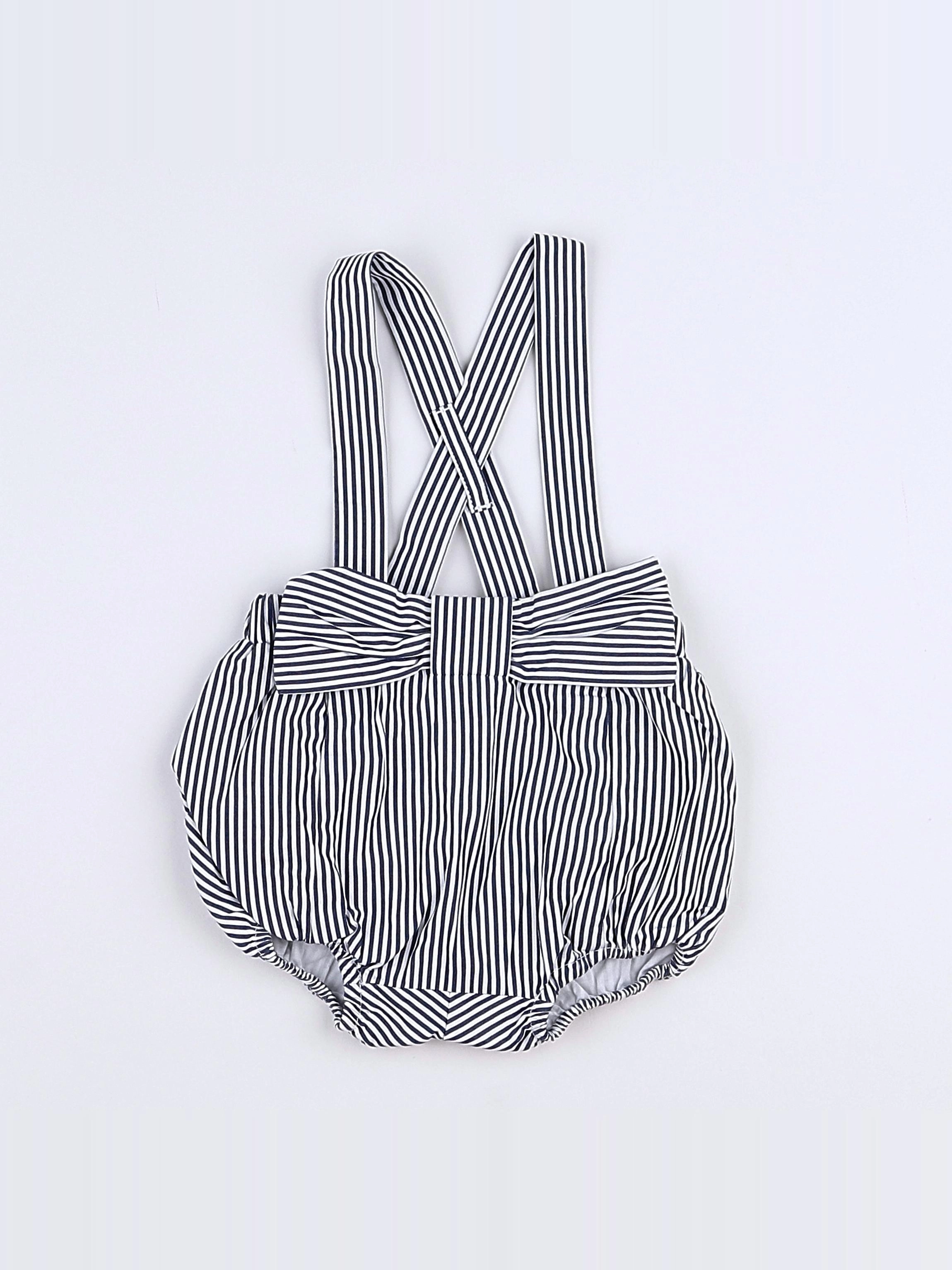 Jacadi - bloomer bleu, blanc - 3 mois