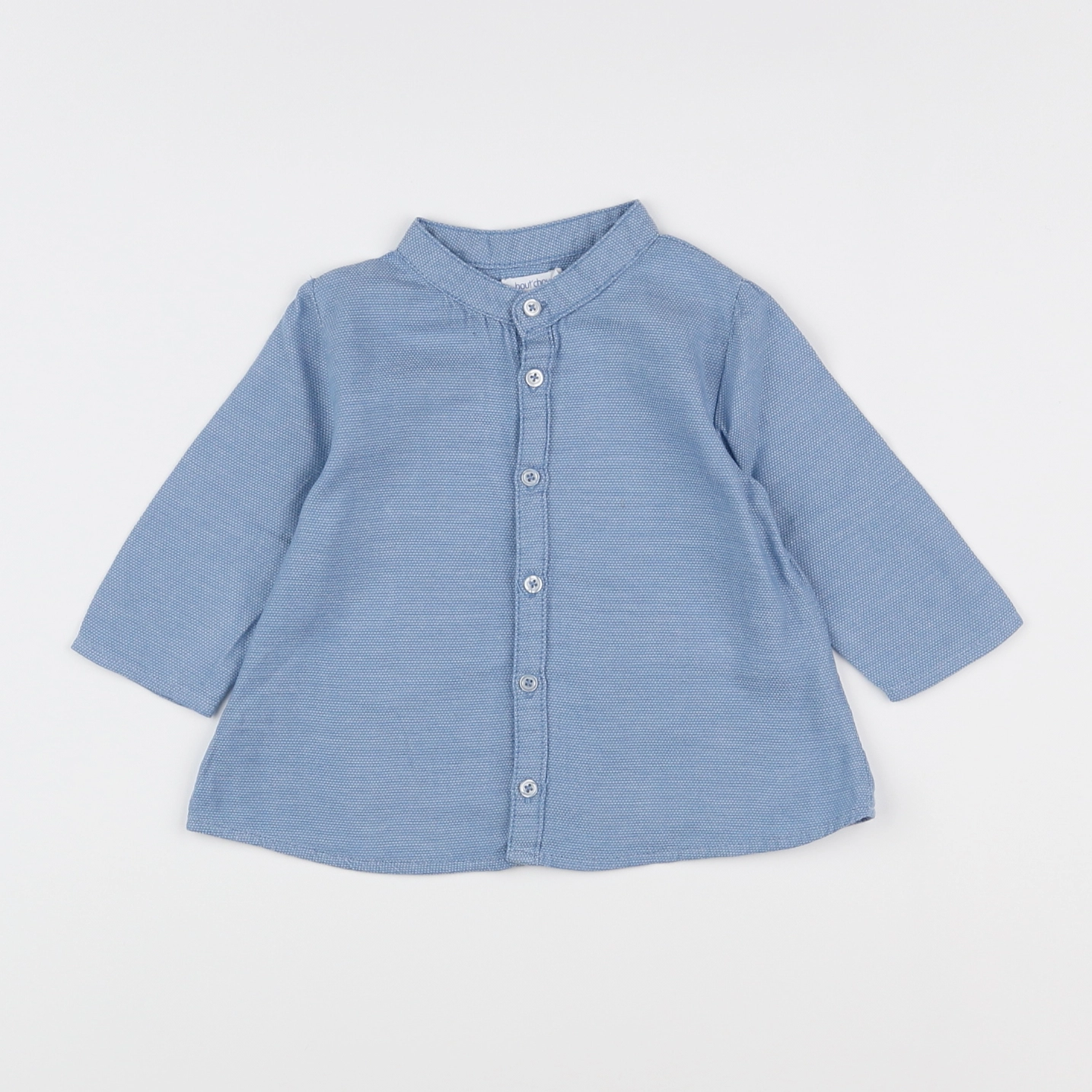 Boutchou - chemise bleu - 9 mois