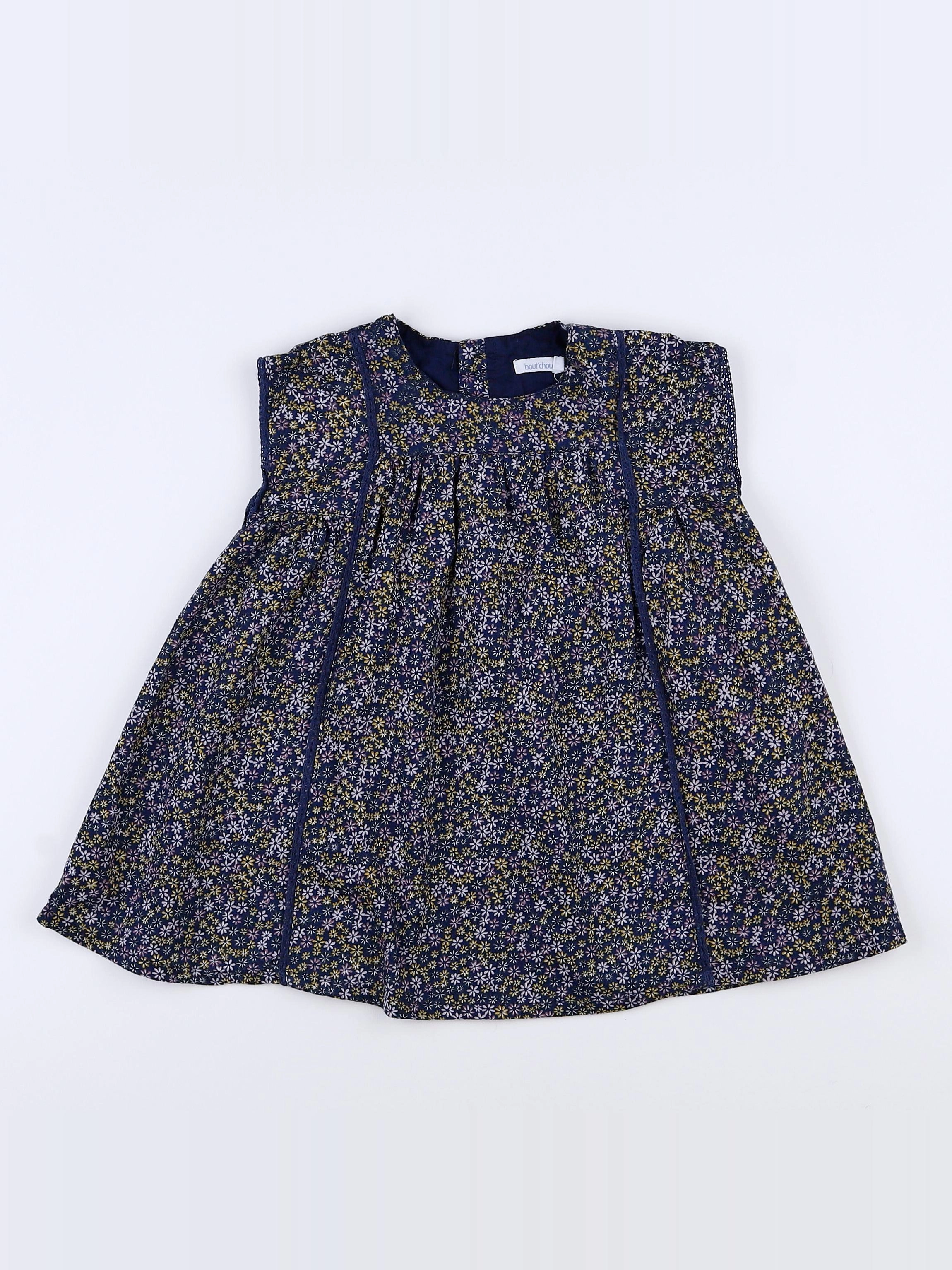 Boutchou - robe bleu - 12 mois