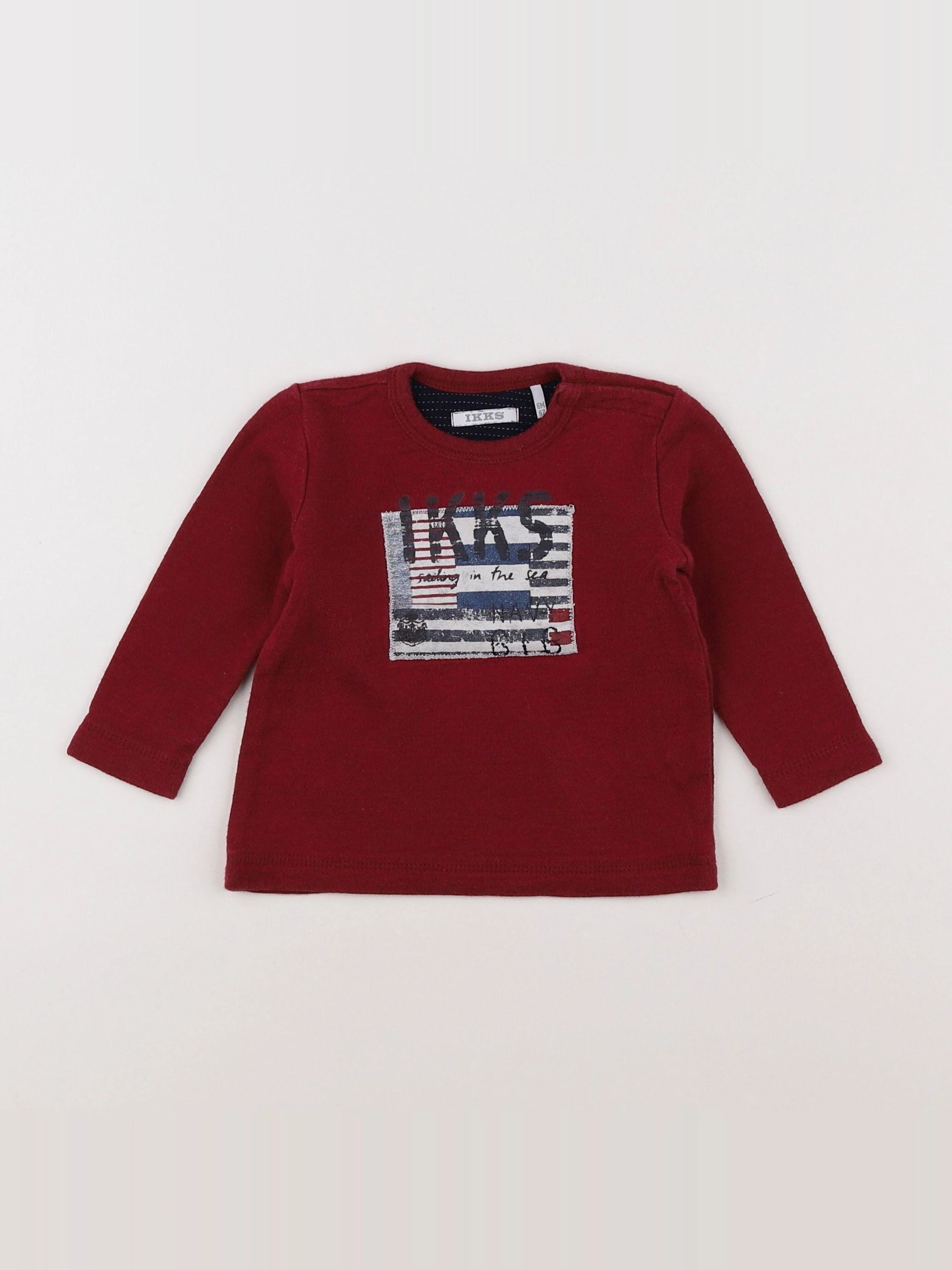 IKKS - tee-shirt rouge - 6 mois