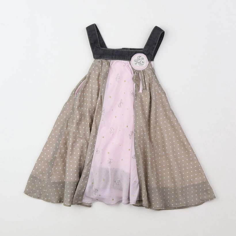 Absorba - robe taupe - 12 mois